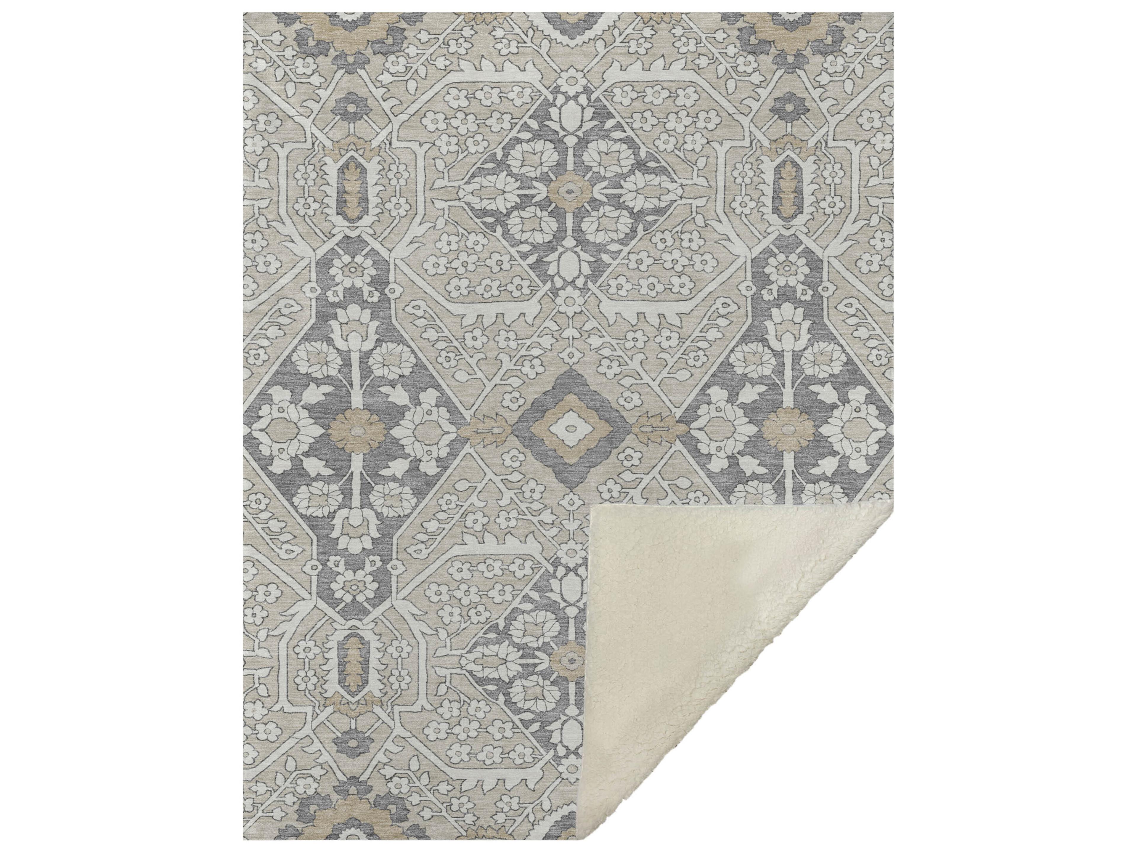 Sherpa Brown Polyester Throw