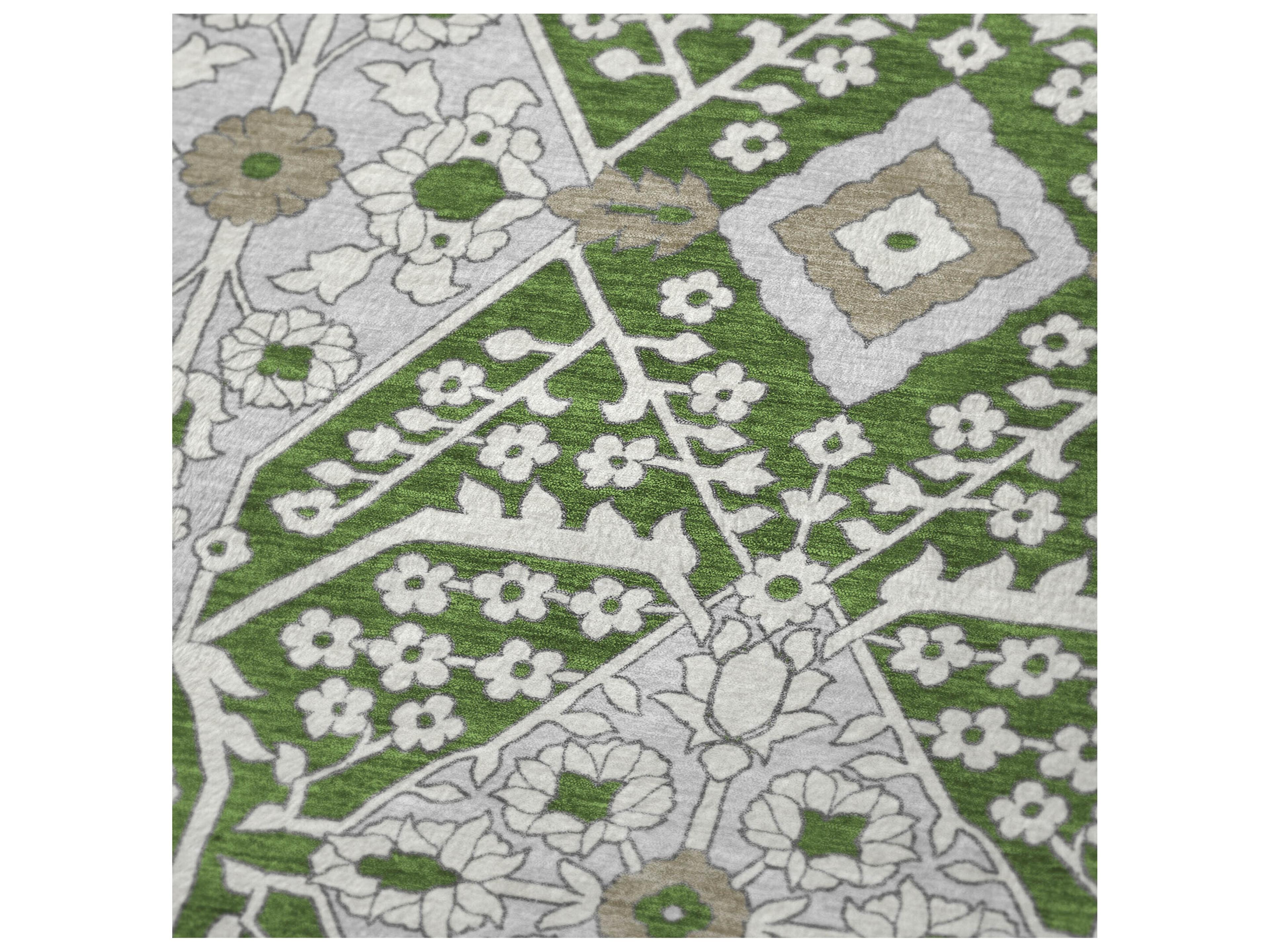 Dalyn Sherpa Green Polyester Throw