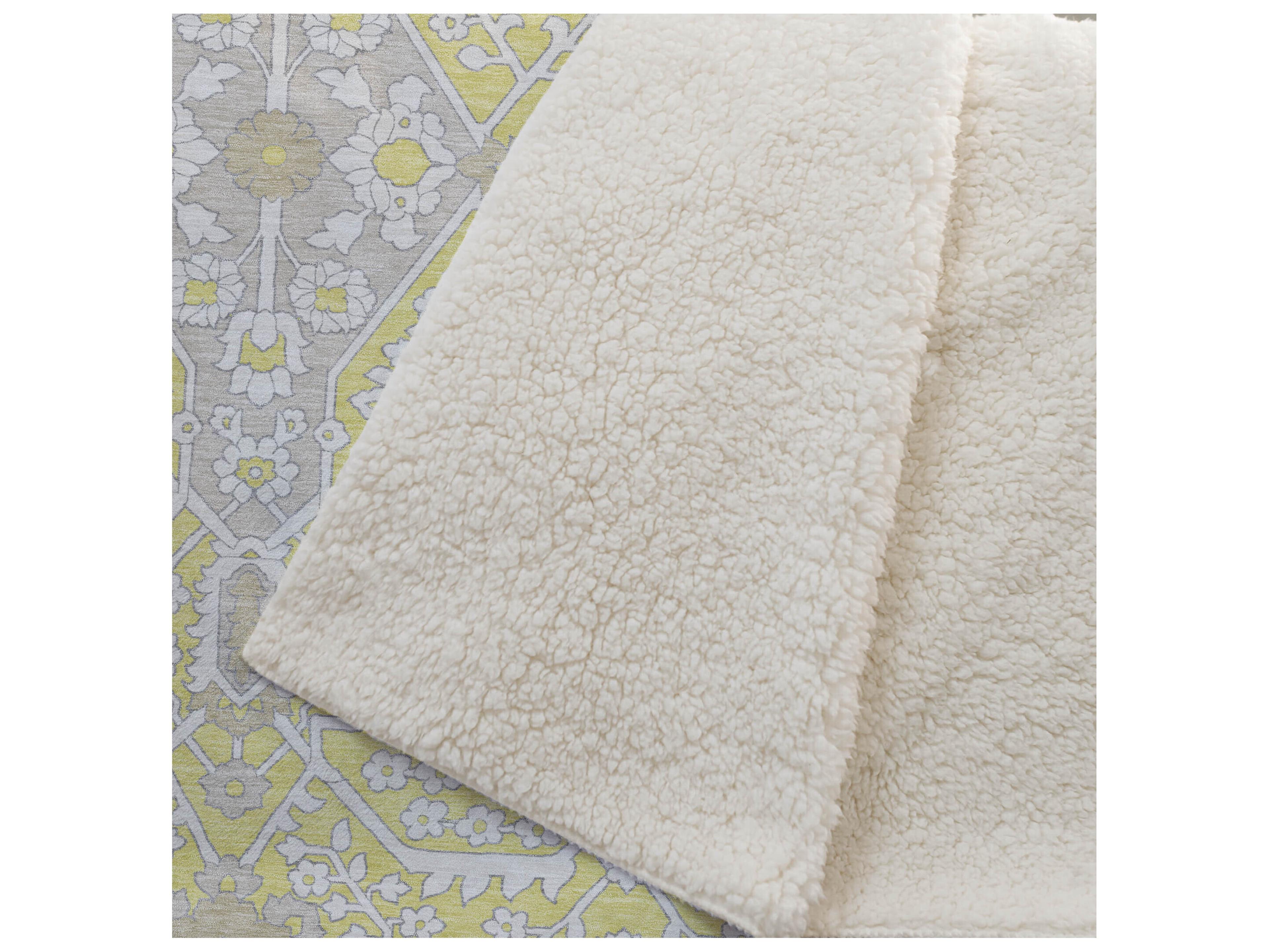 Dalyn Sherpa Gold Polyester Throw