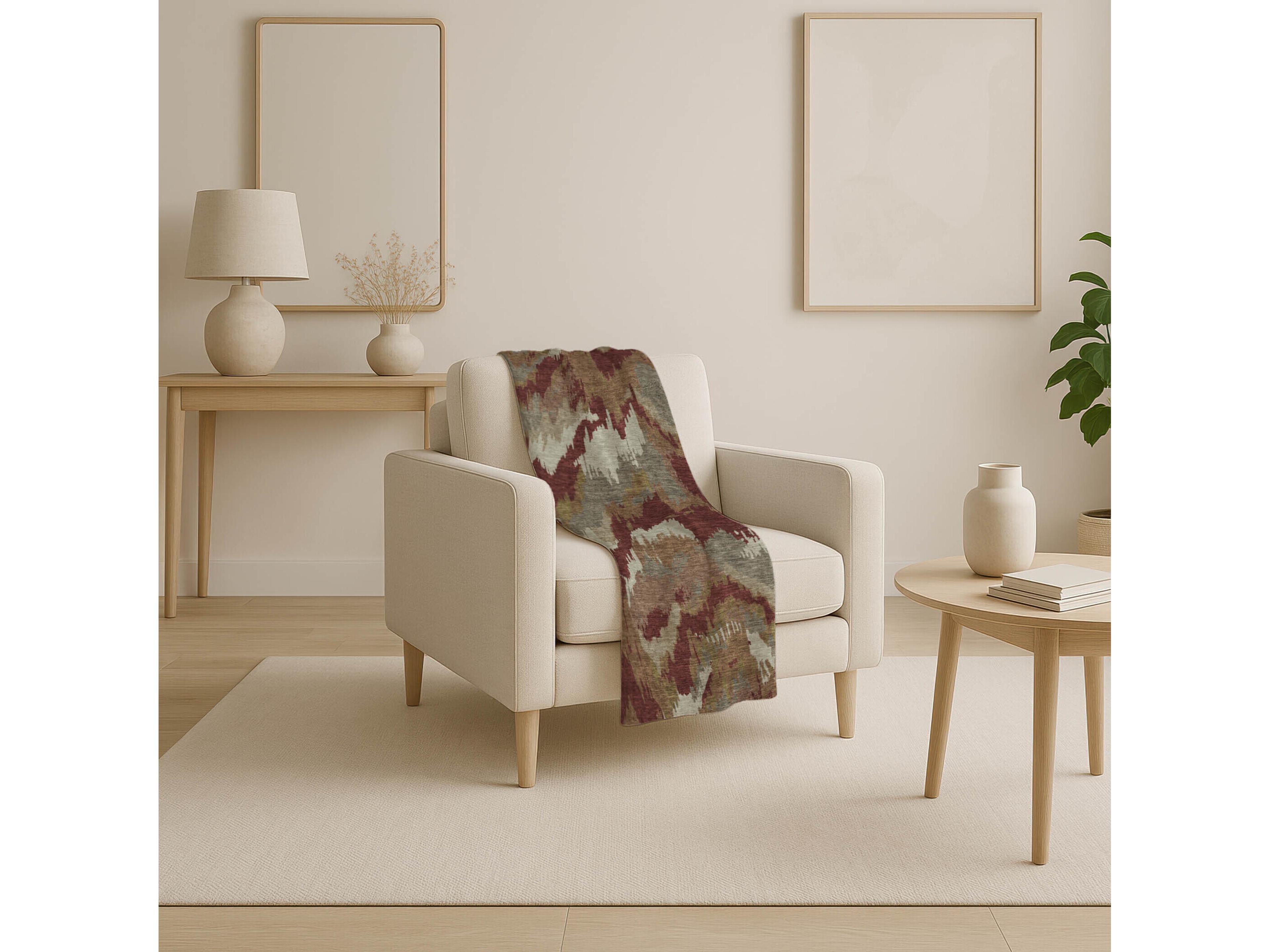 Dalyn Sherpa Orange Polyester Throw