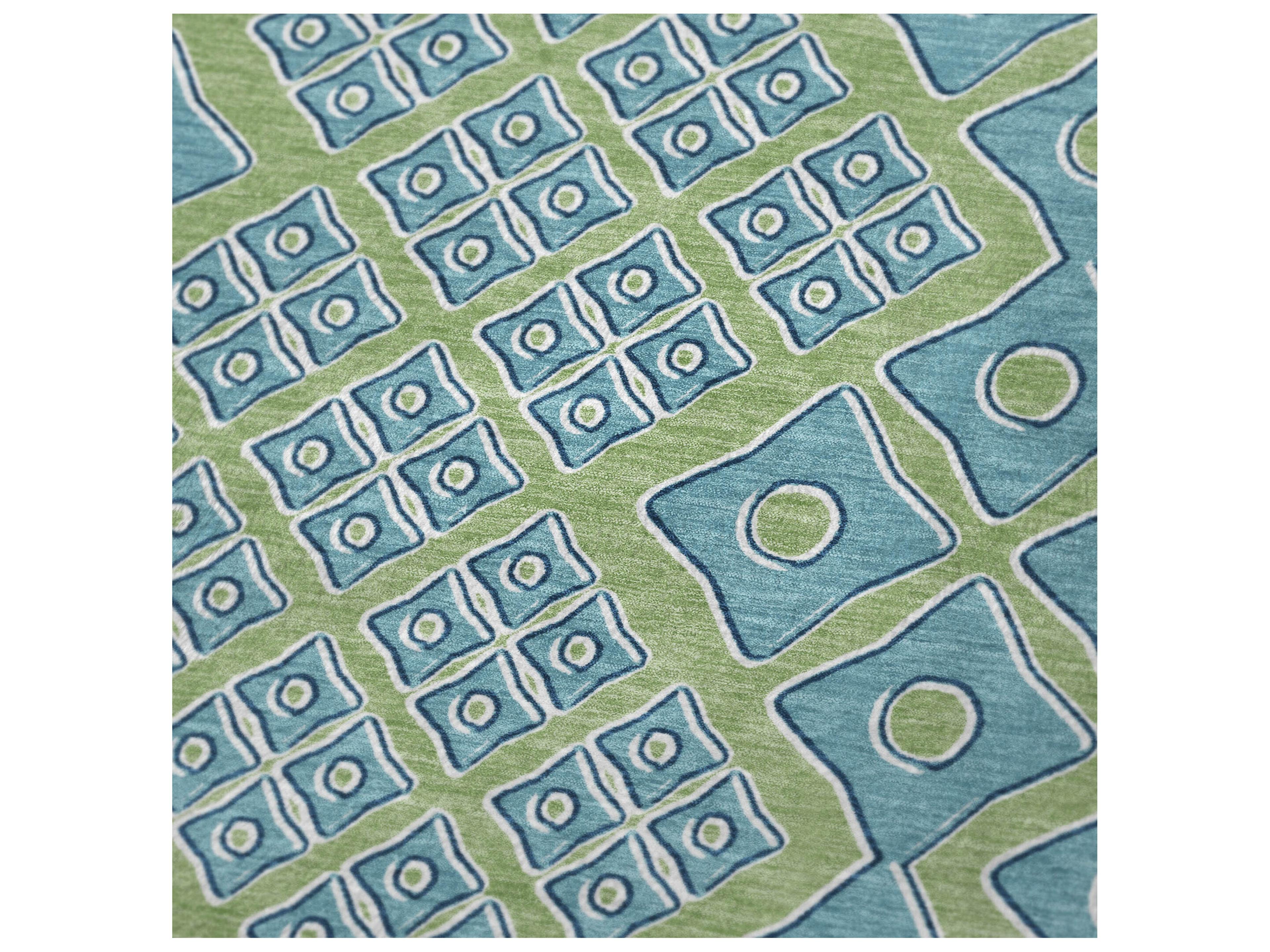 Dalyn Sherpa Green Polyester Throw