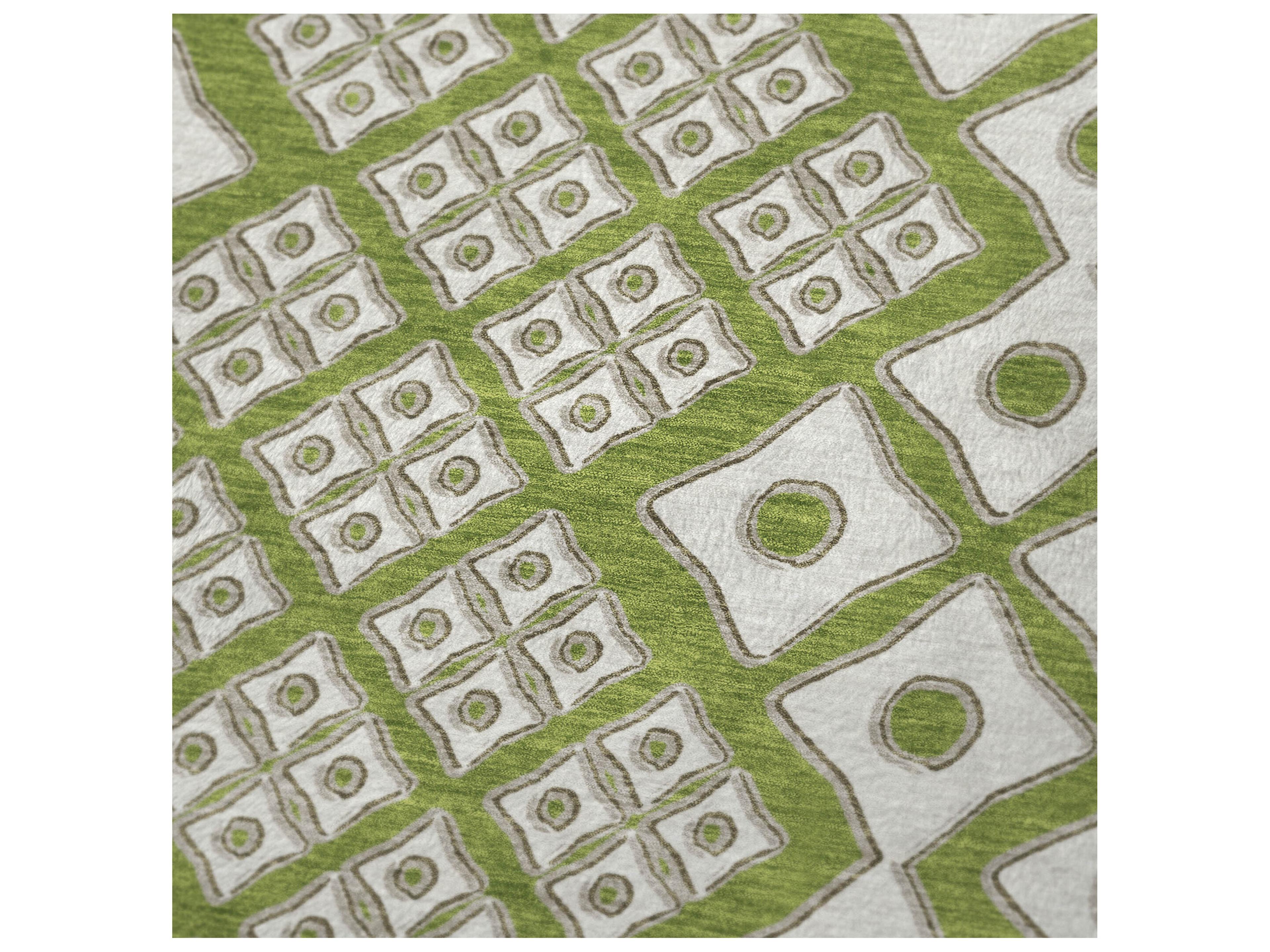 Dalyn Sherpa Green Polyester Throw