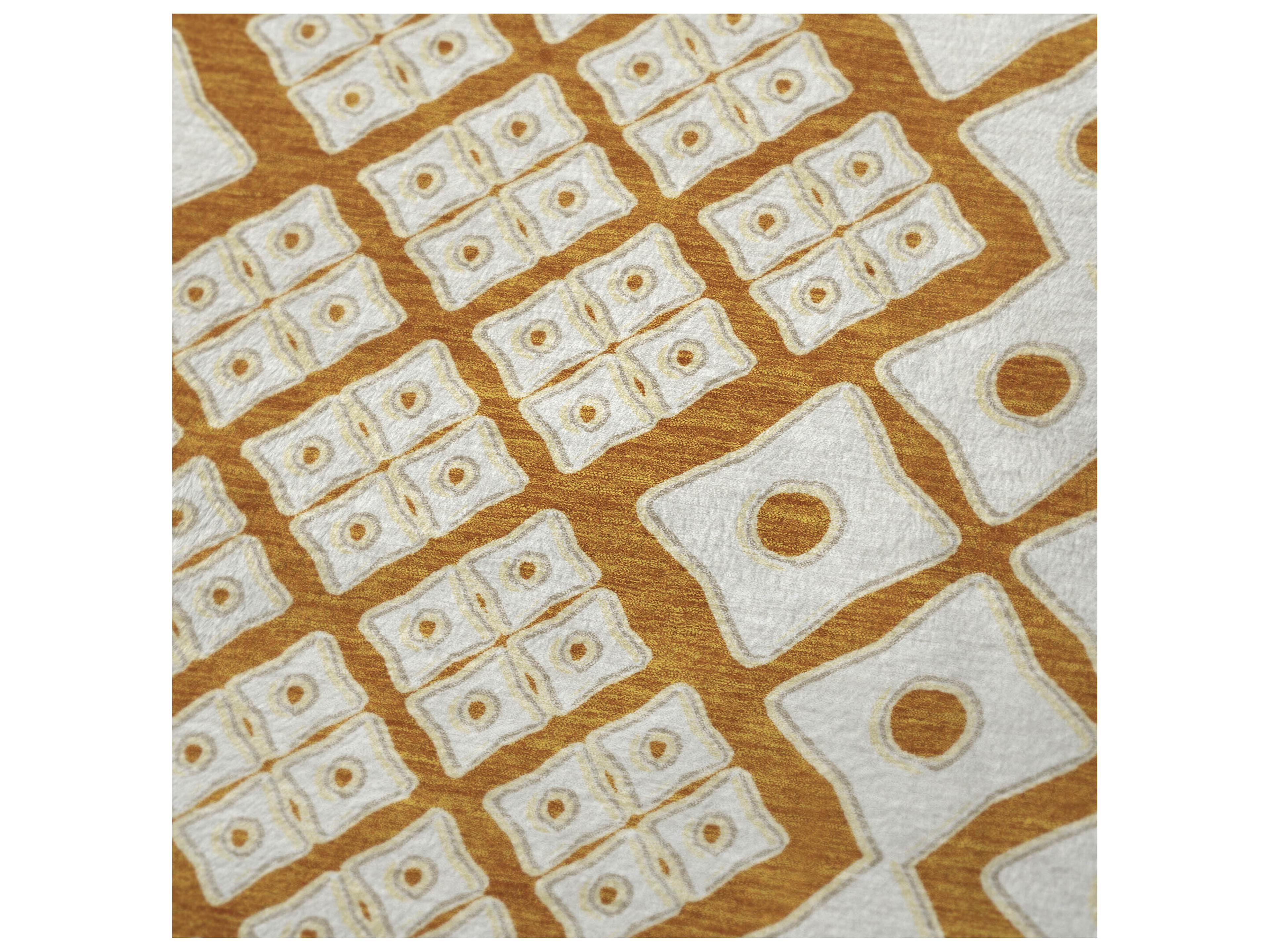 Dalyn Sherpa Orange Polyester Throw