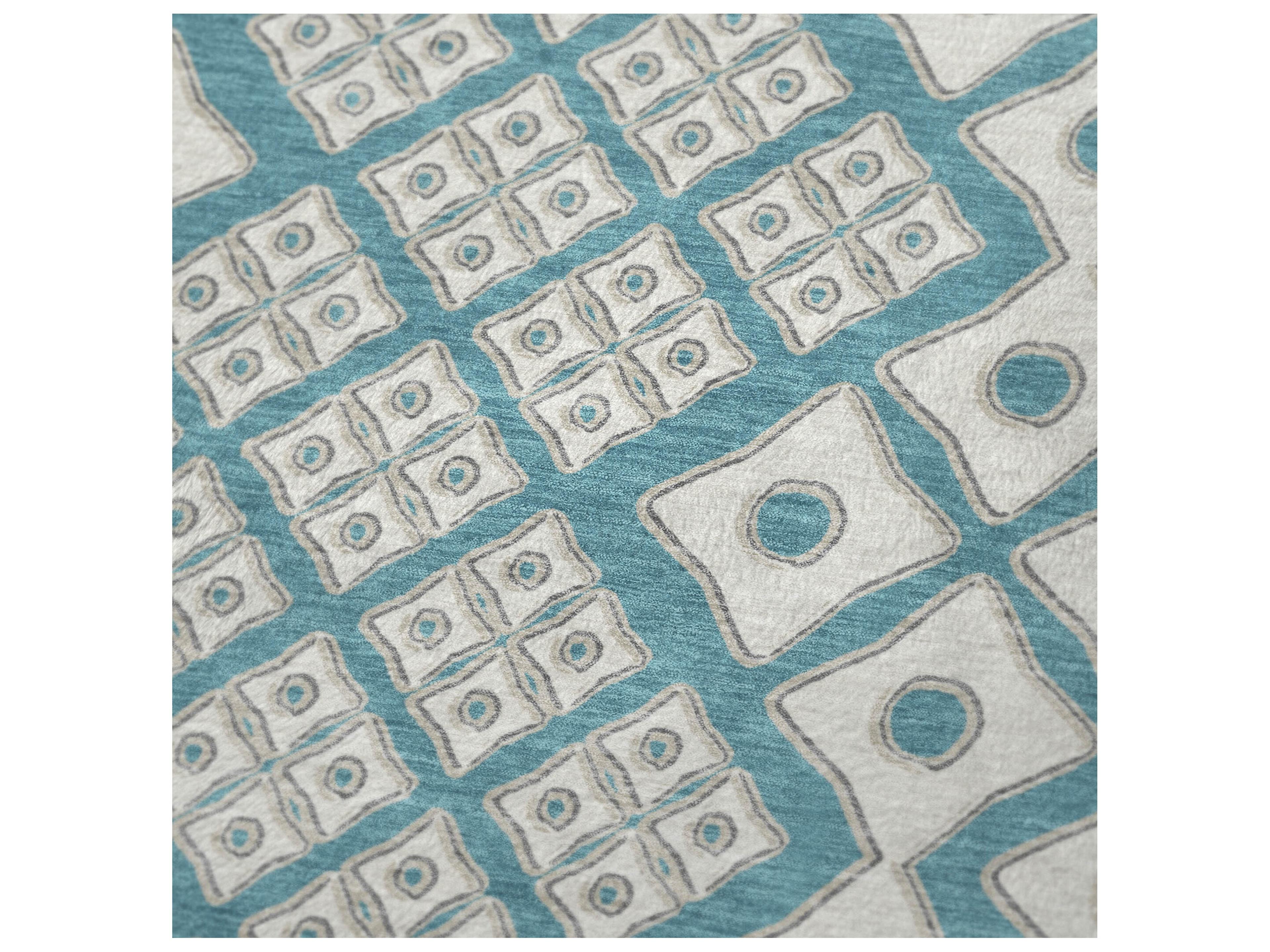 Dalyn Sherpa Teal Polyester Throw