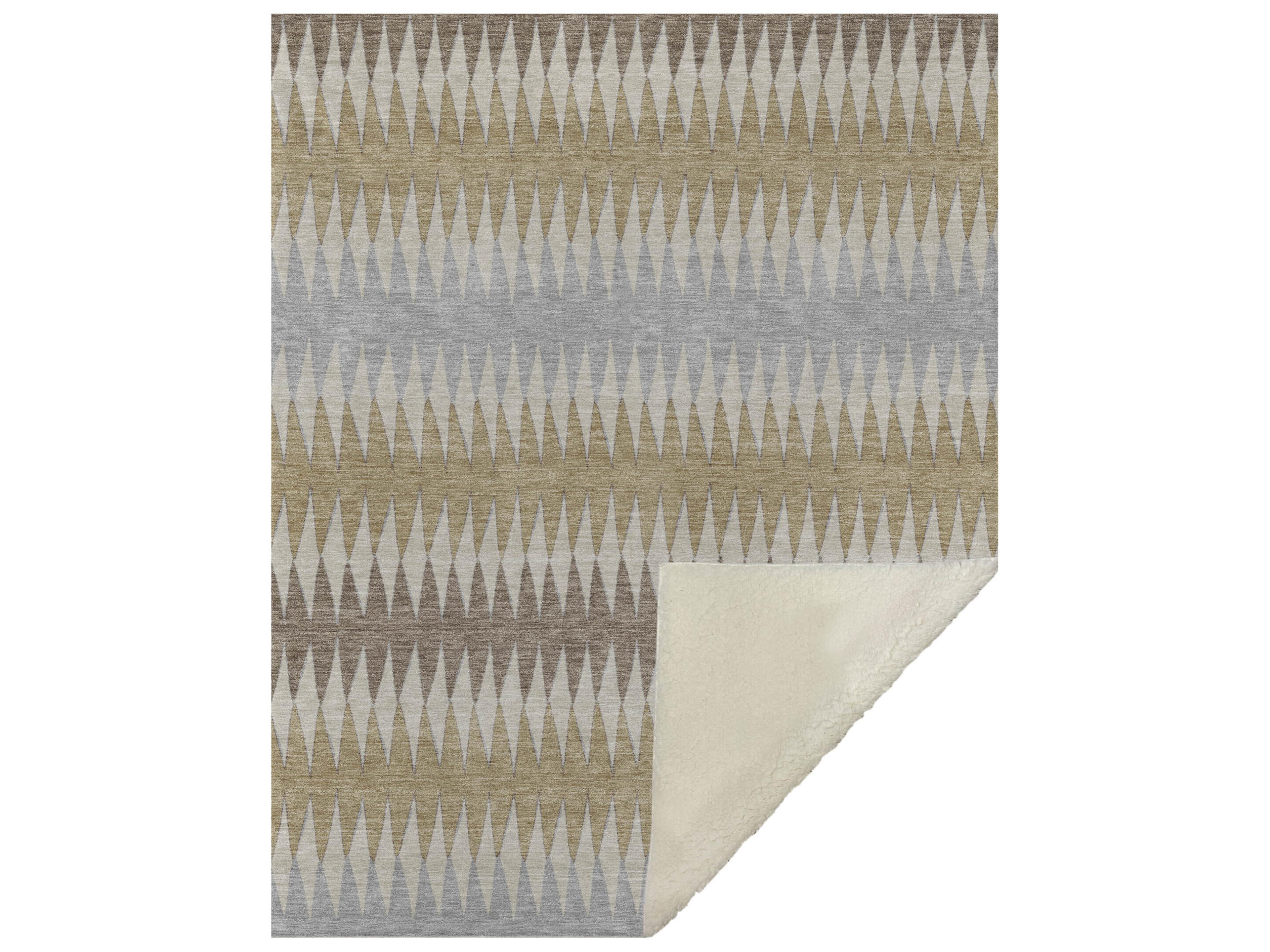 Sherpa Brown Polyester Throw