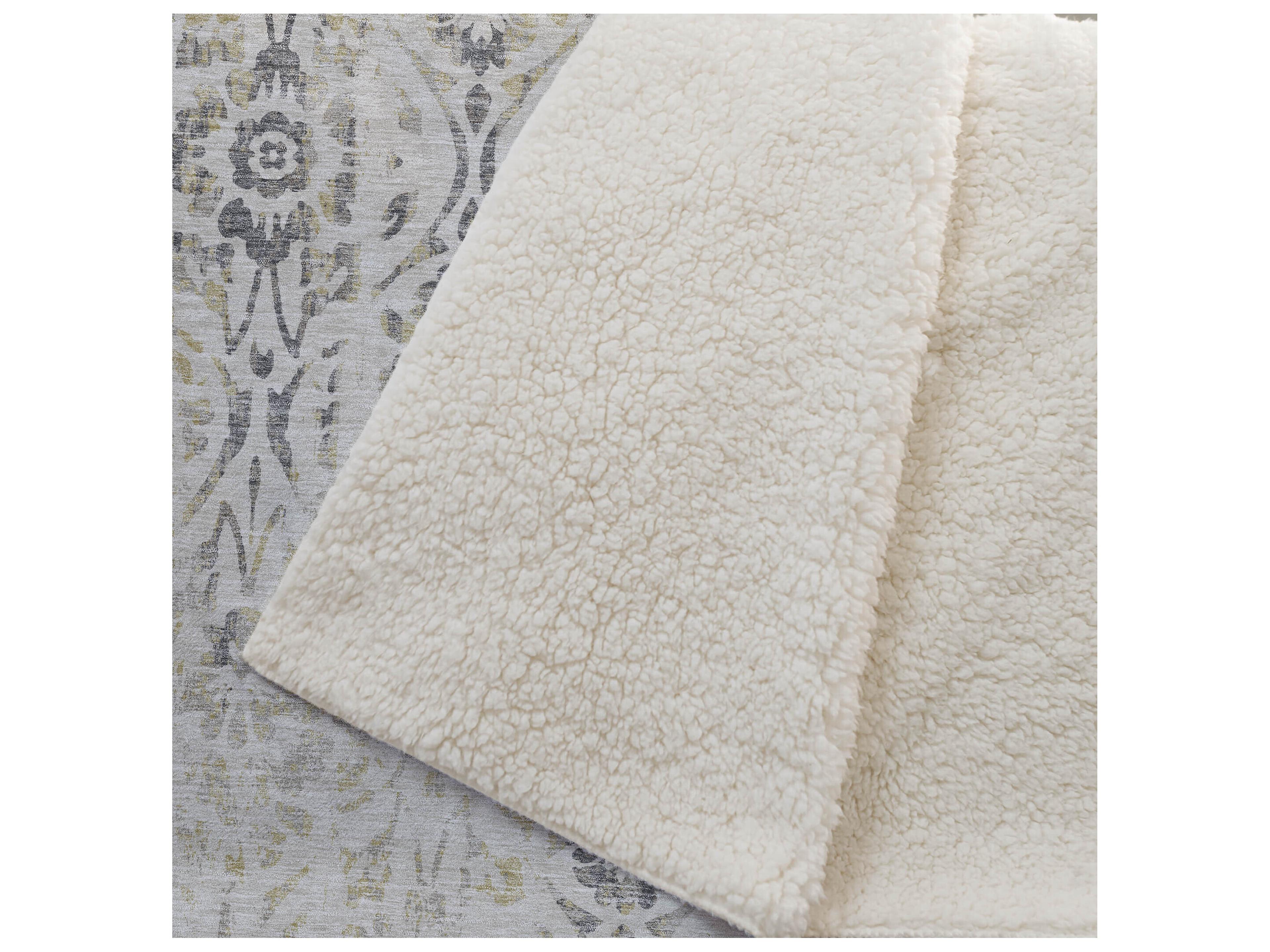 Dalyn Sherpa Brown Polyester Throw