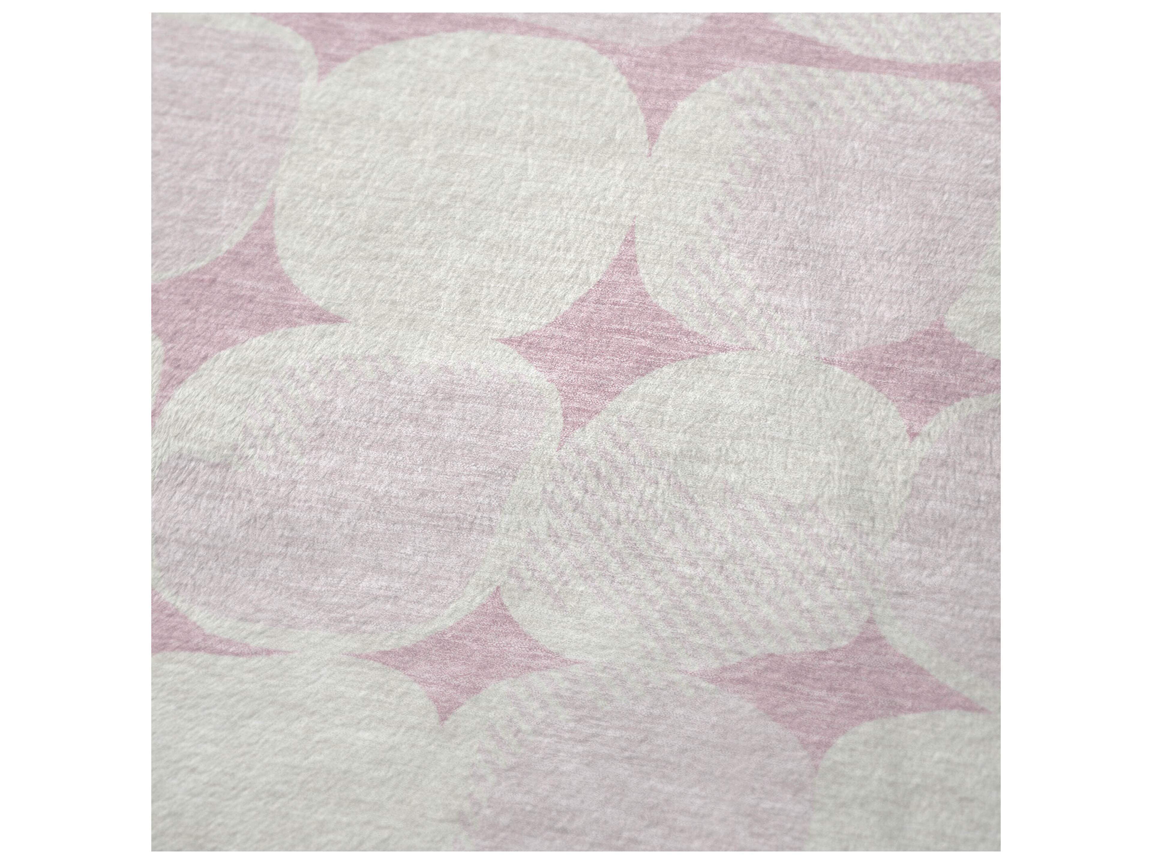 Dalyn Sherpa Pink Polyester Throw