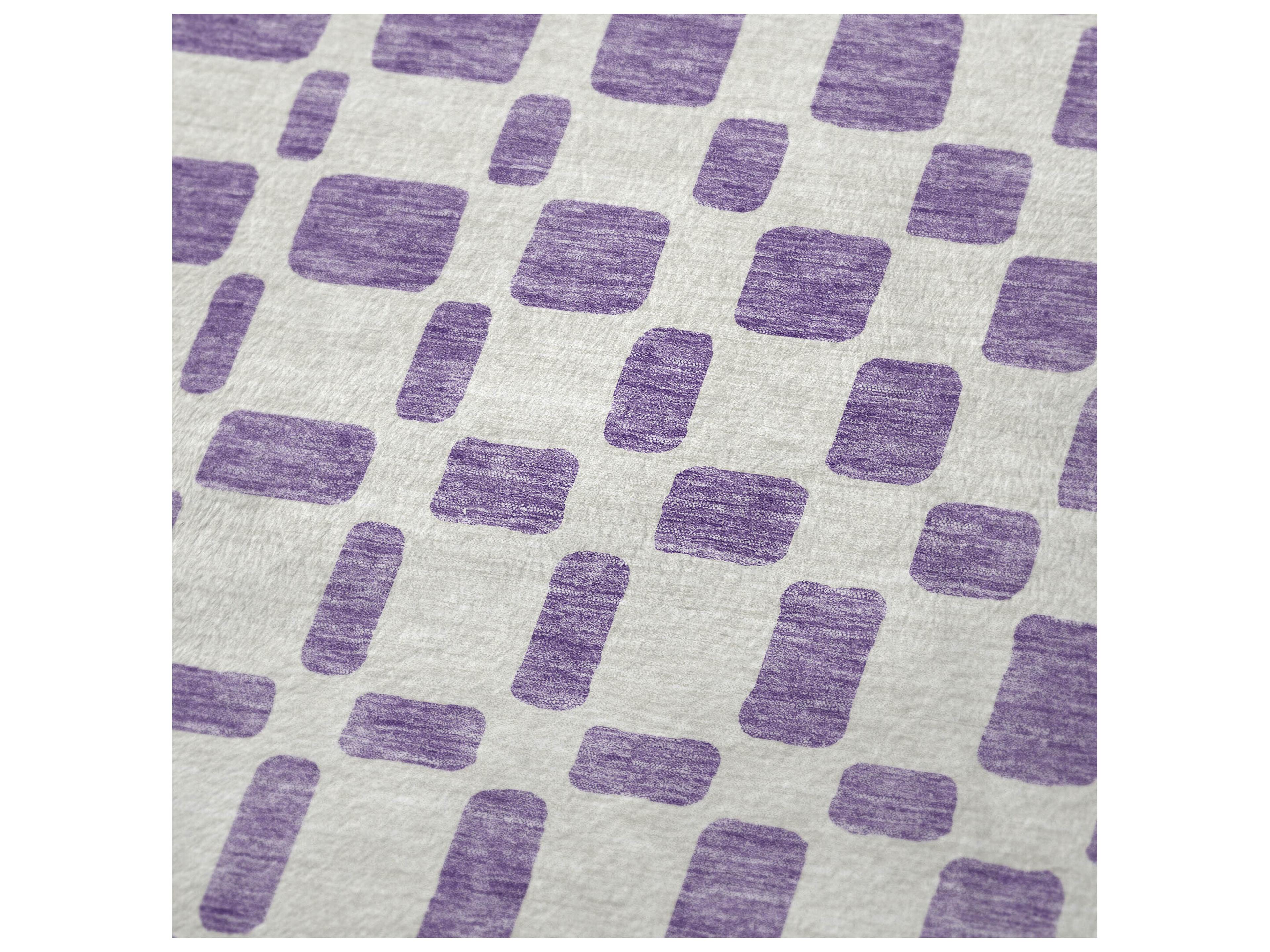 Dalyn Sherpa Purple Polyester Throw