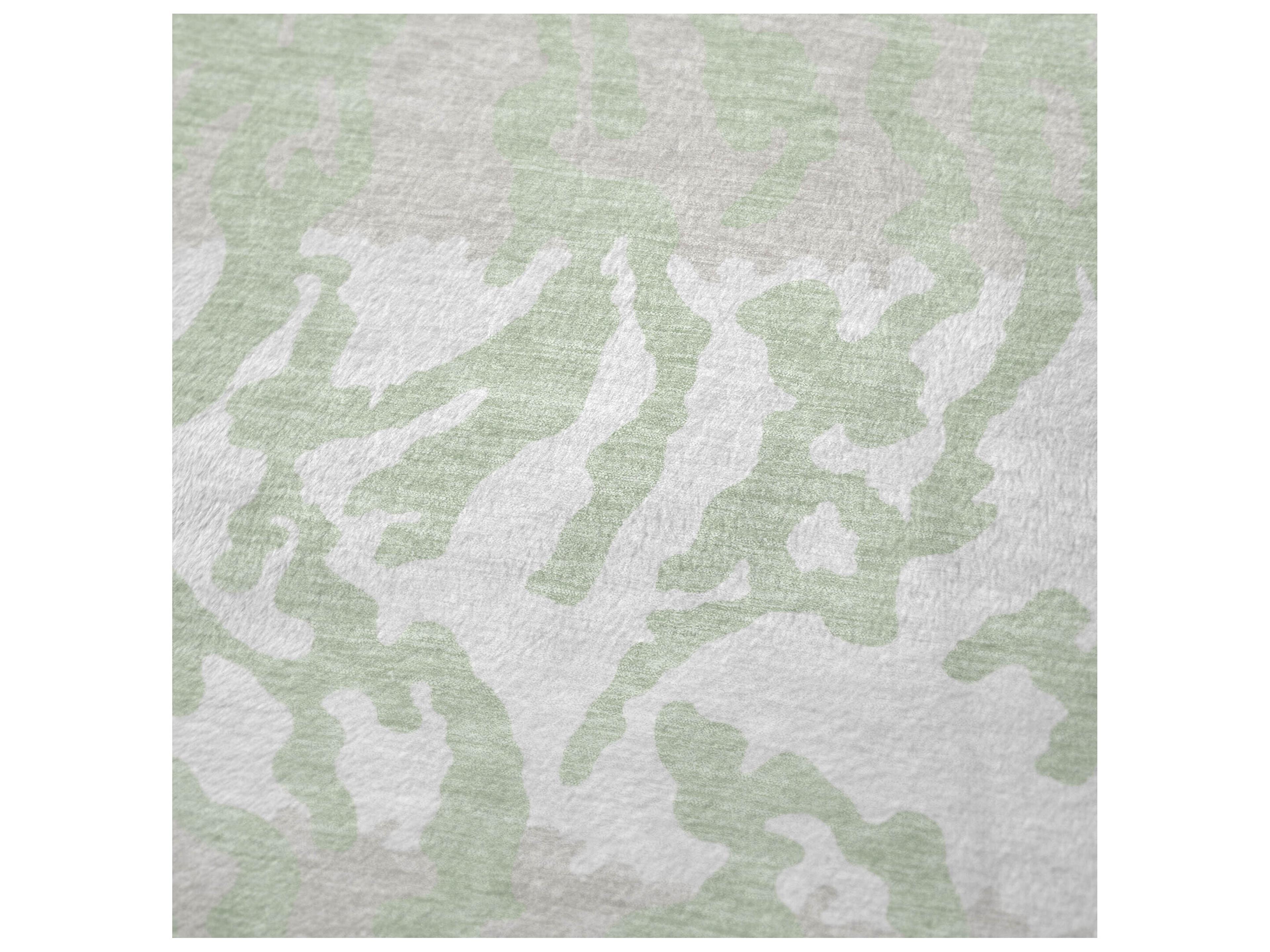 Dalyn Sherpa Green Polyester Throw