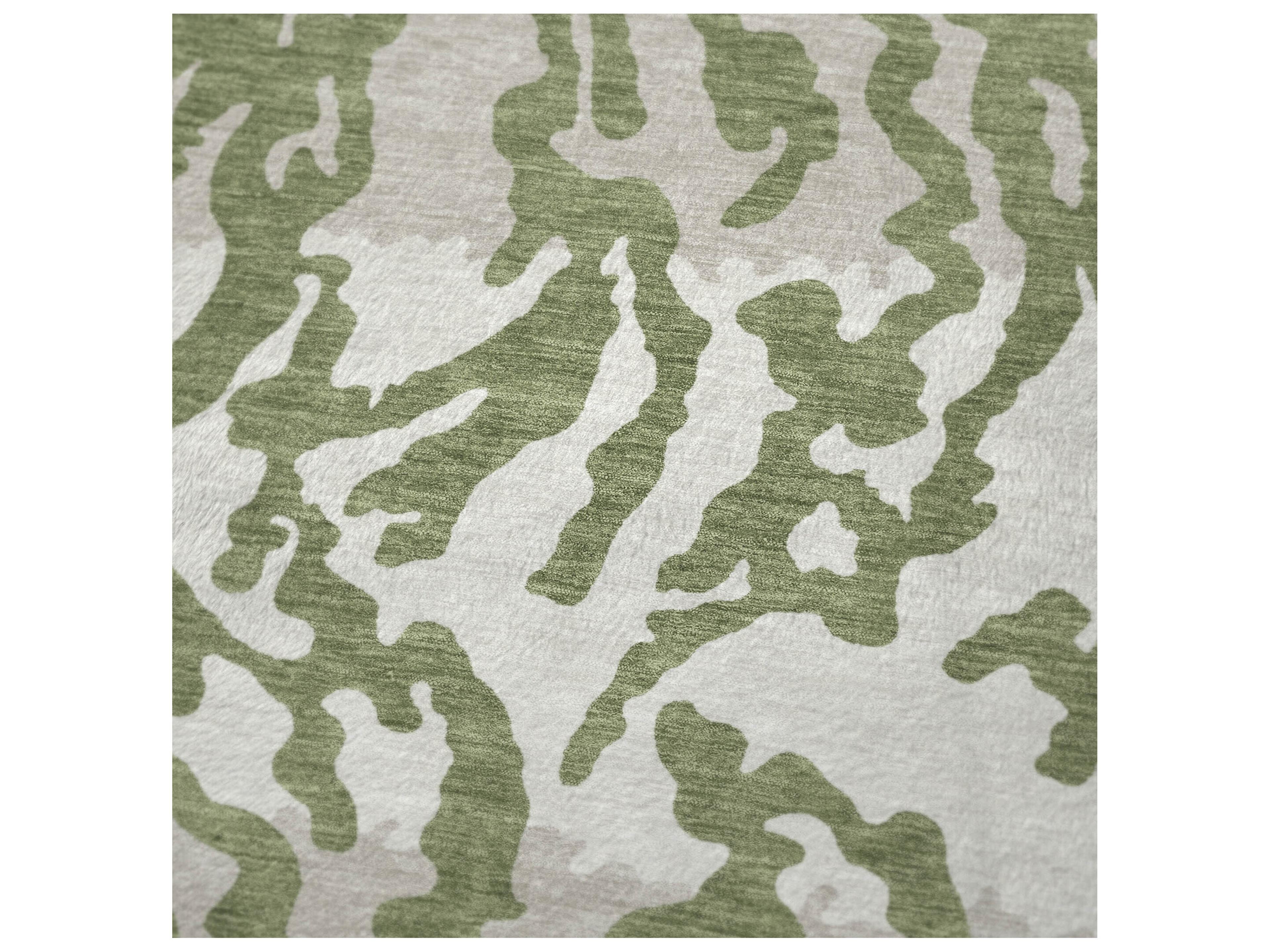 Dalyn Sherpa Green Polyester Throw