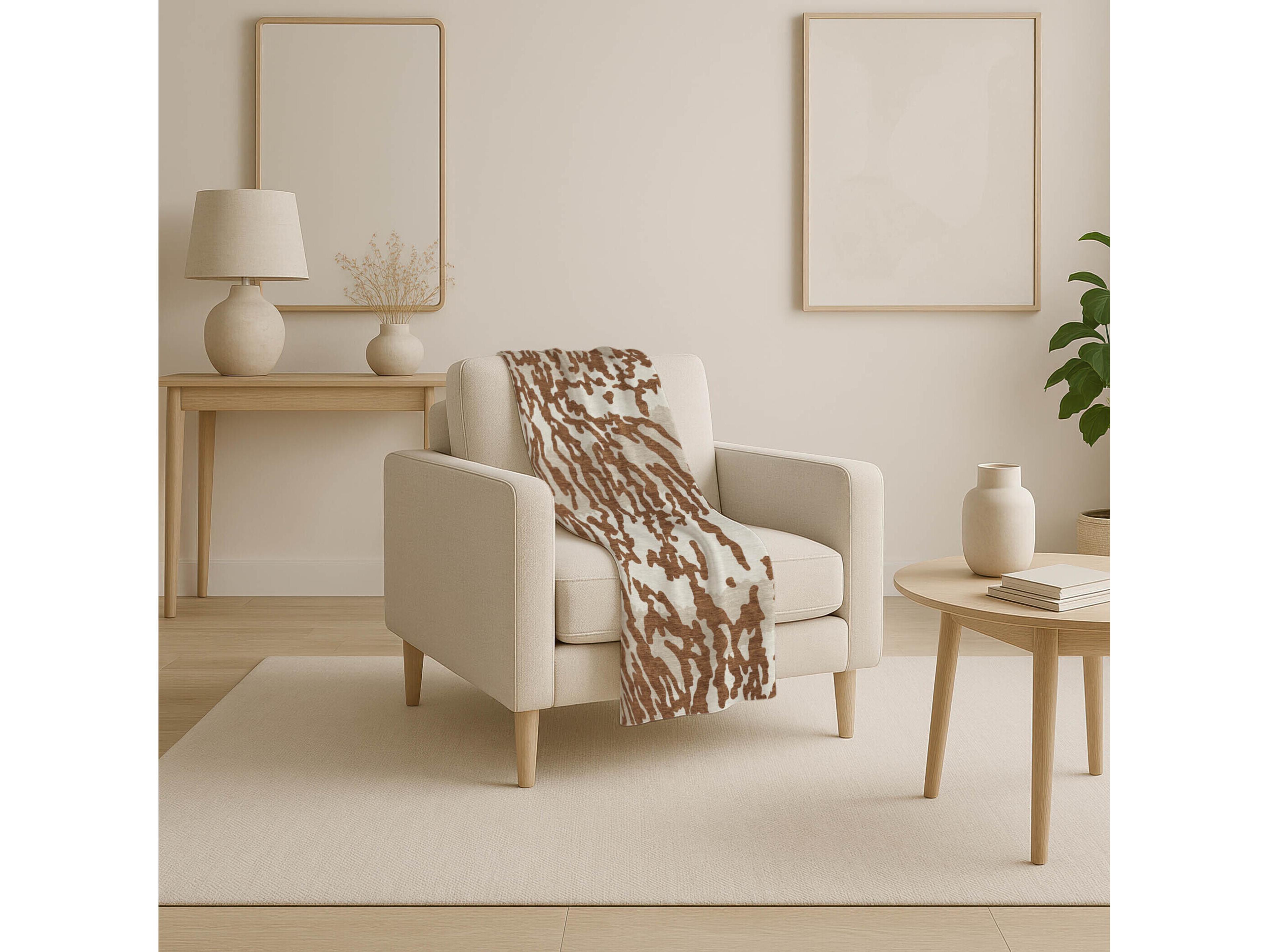 Dalyn Sherpa Orange Polyester Throw