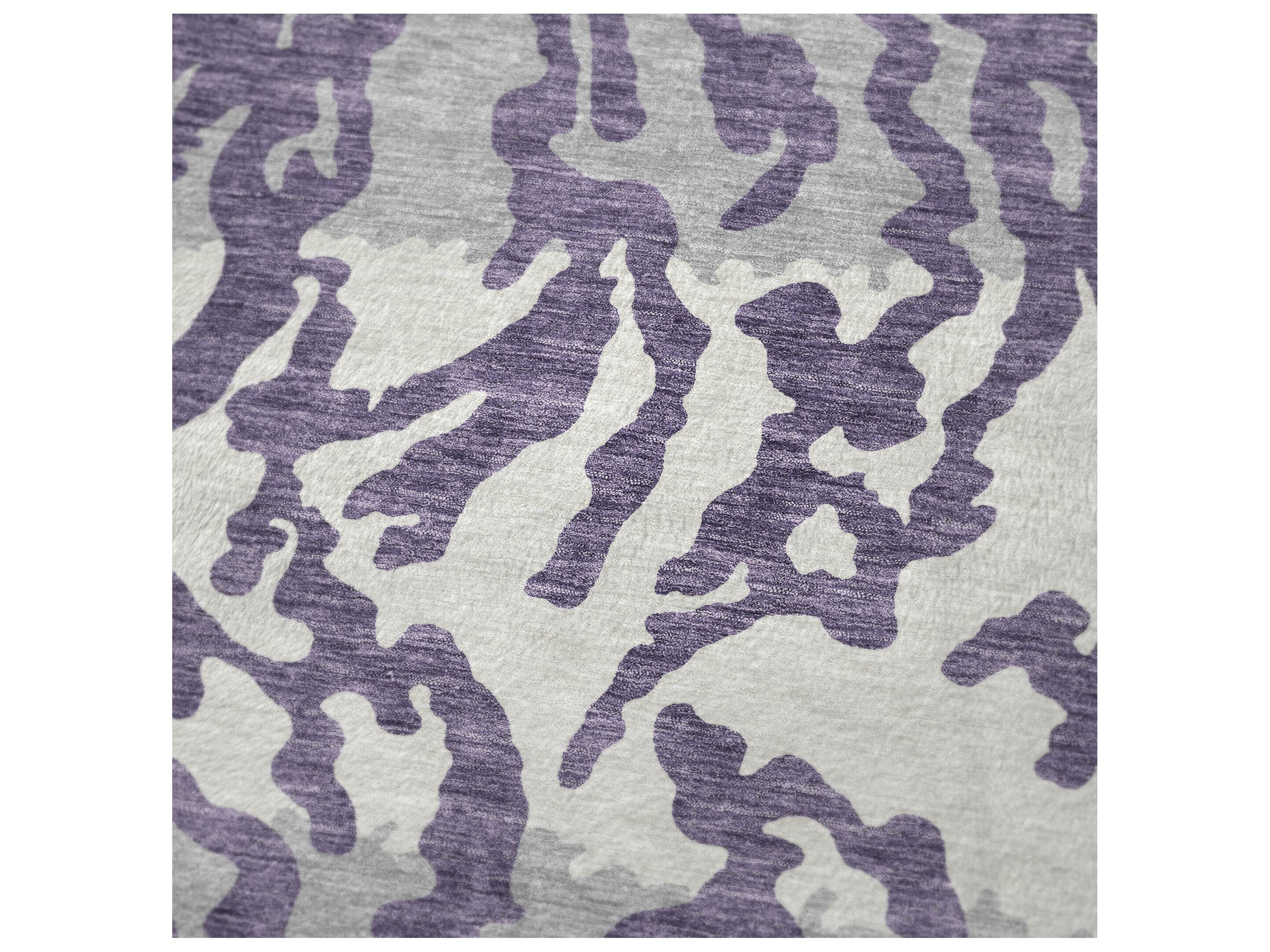 Dalyn Sherpa Purple Polyester Throw