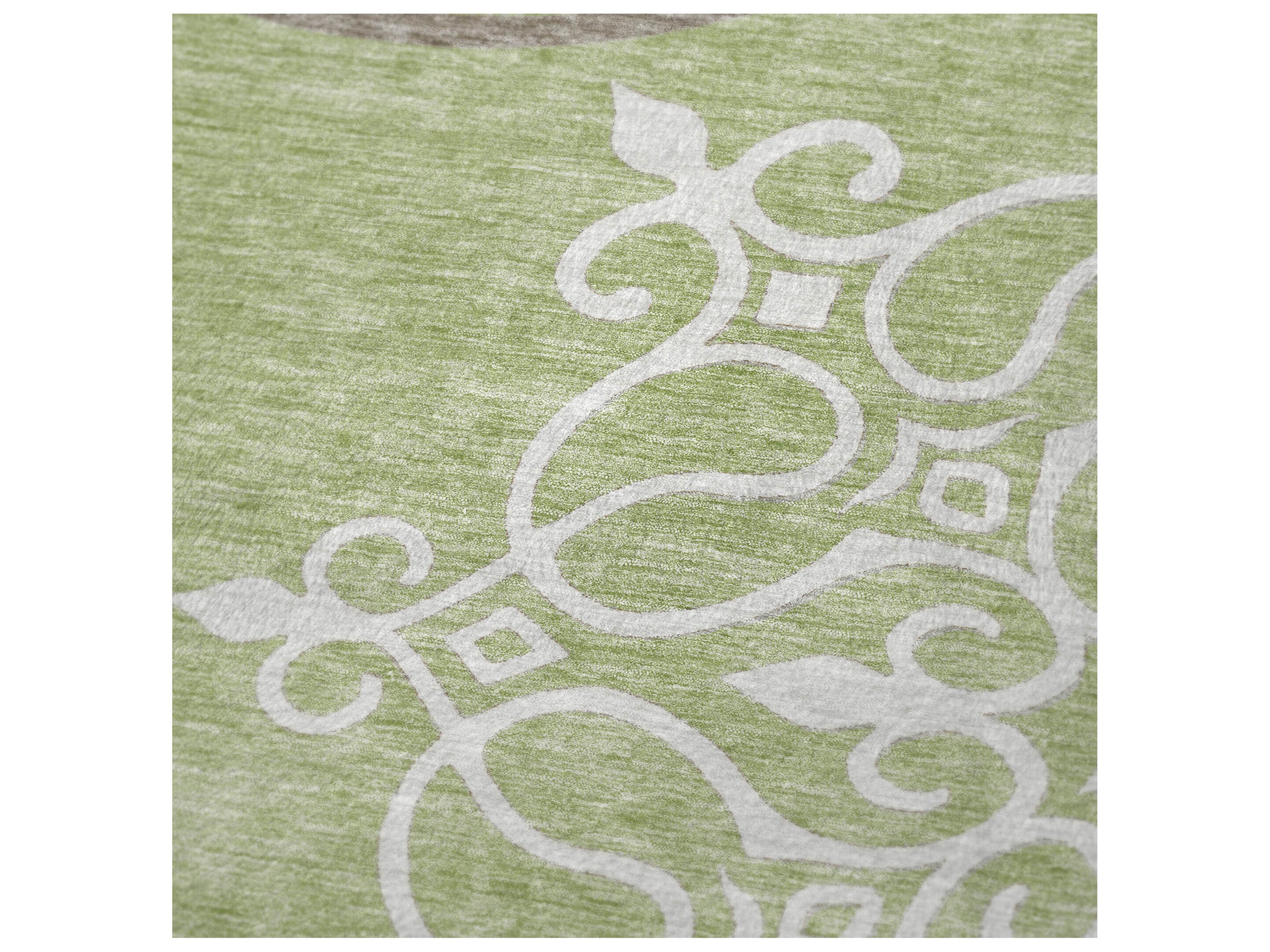 Dalyn Sherpa Green Polyester Throw