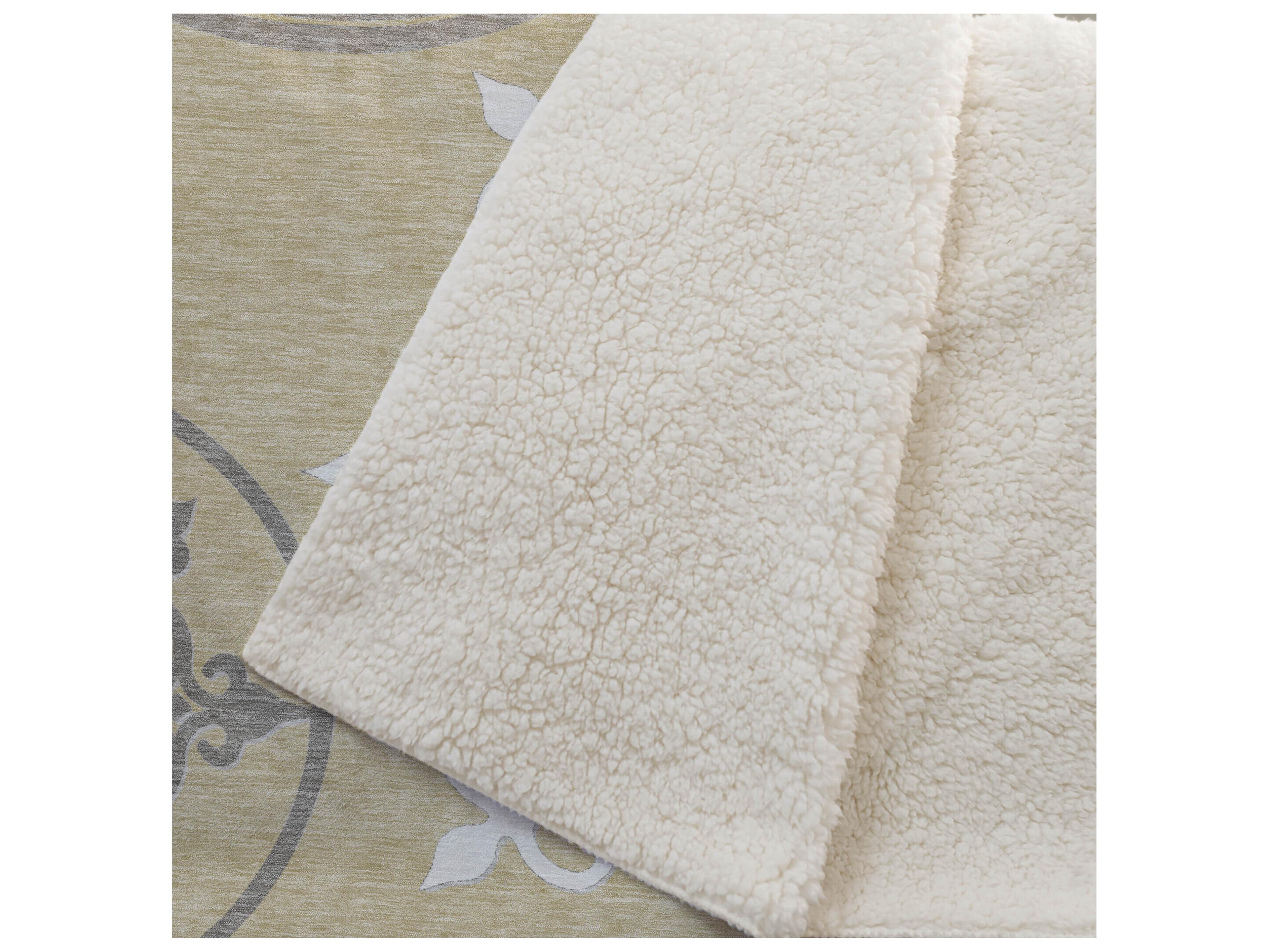 Dalyn Sherpa Gold Polyester Throw