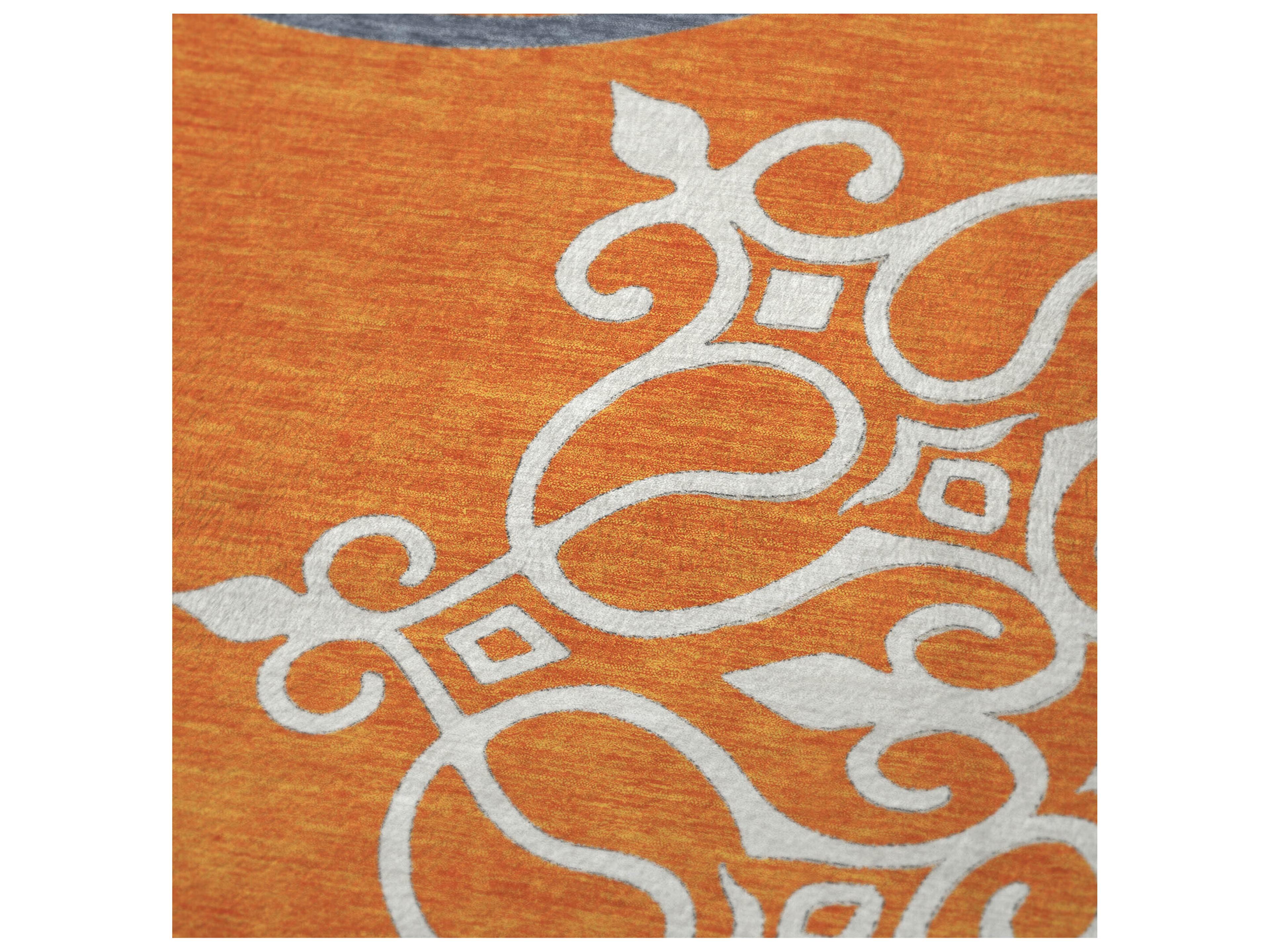 Dalyn Sherpa Orange Polyester Throw