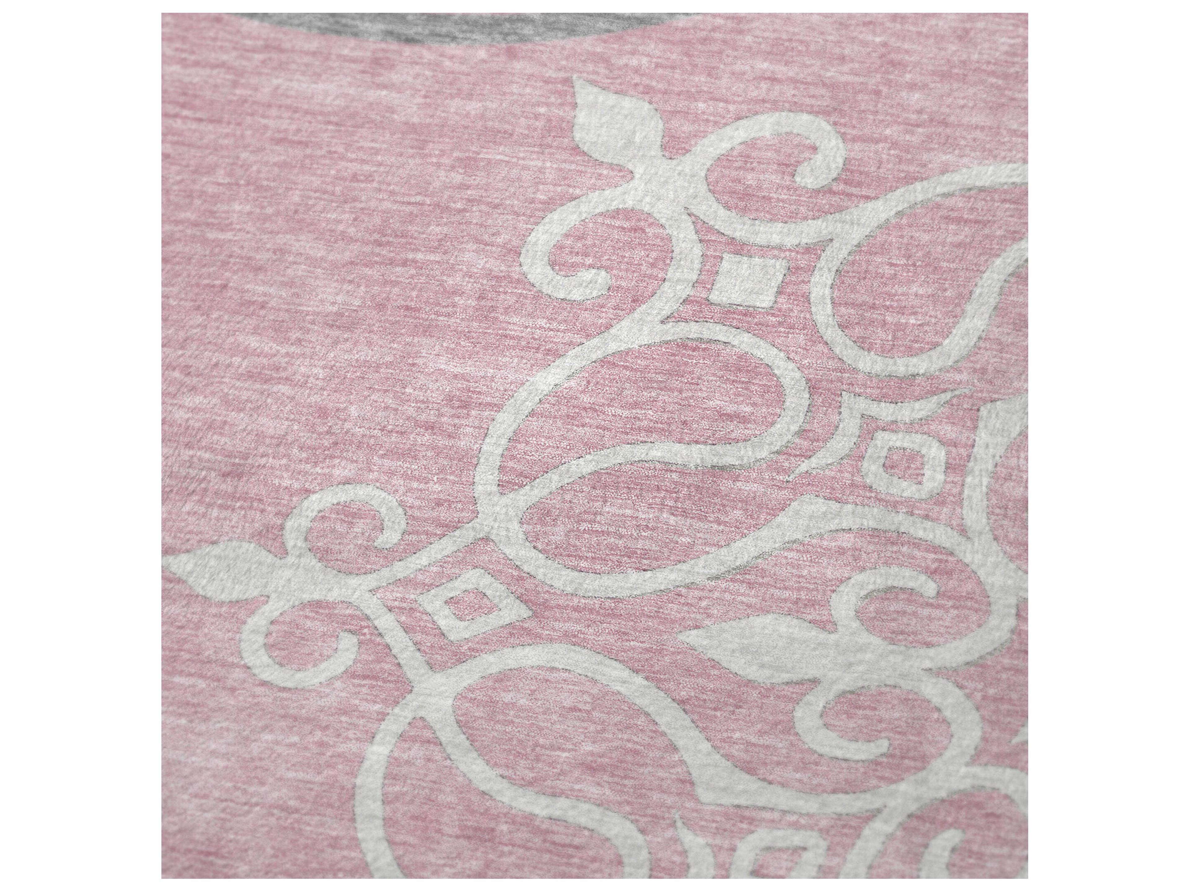 Dalyn Sherpa Pink Polyester Throw