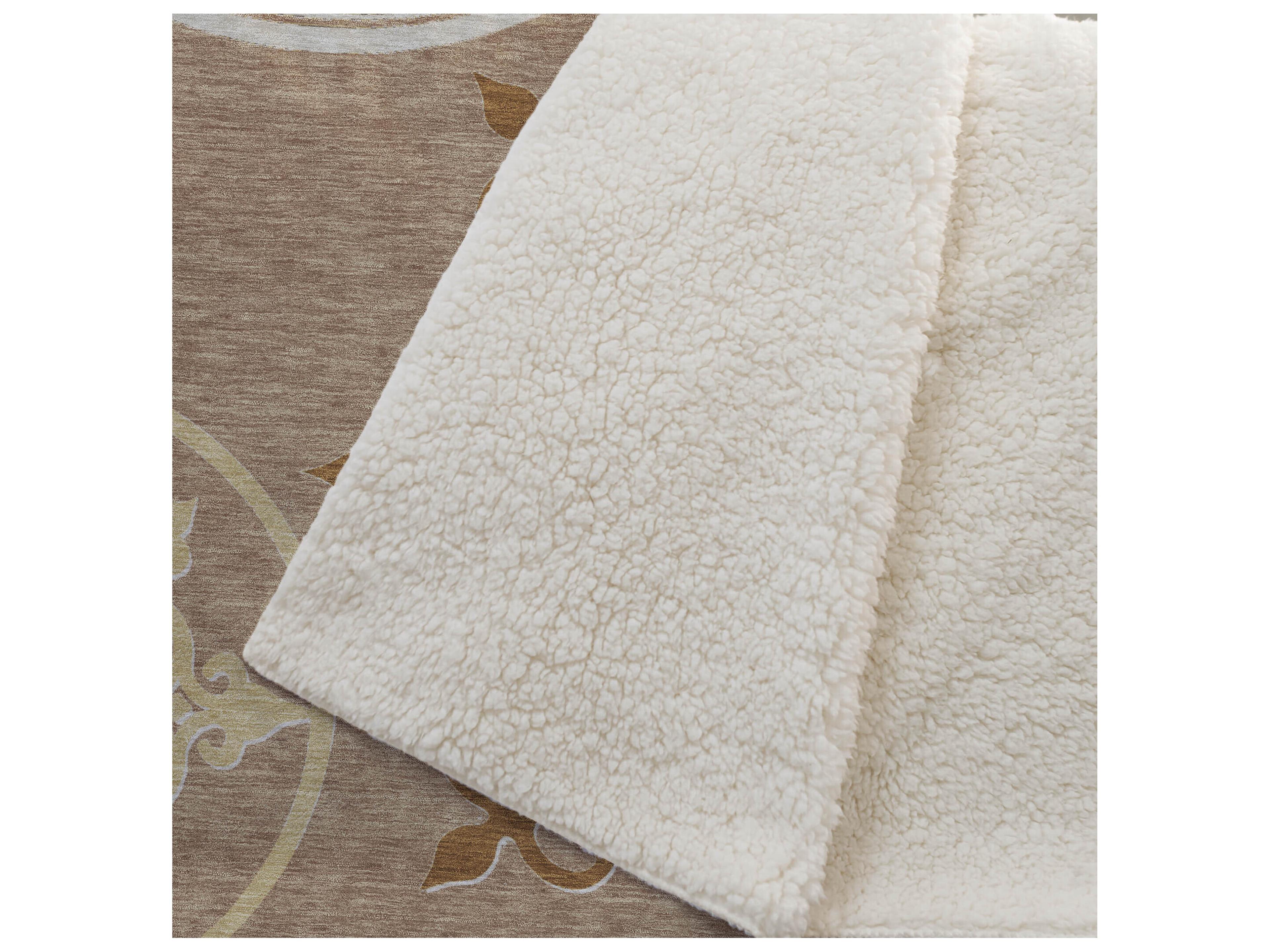 Dalyn Sherpa Orange Polyester Throw