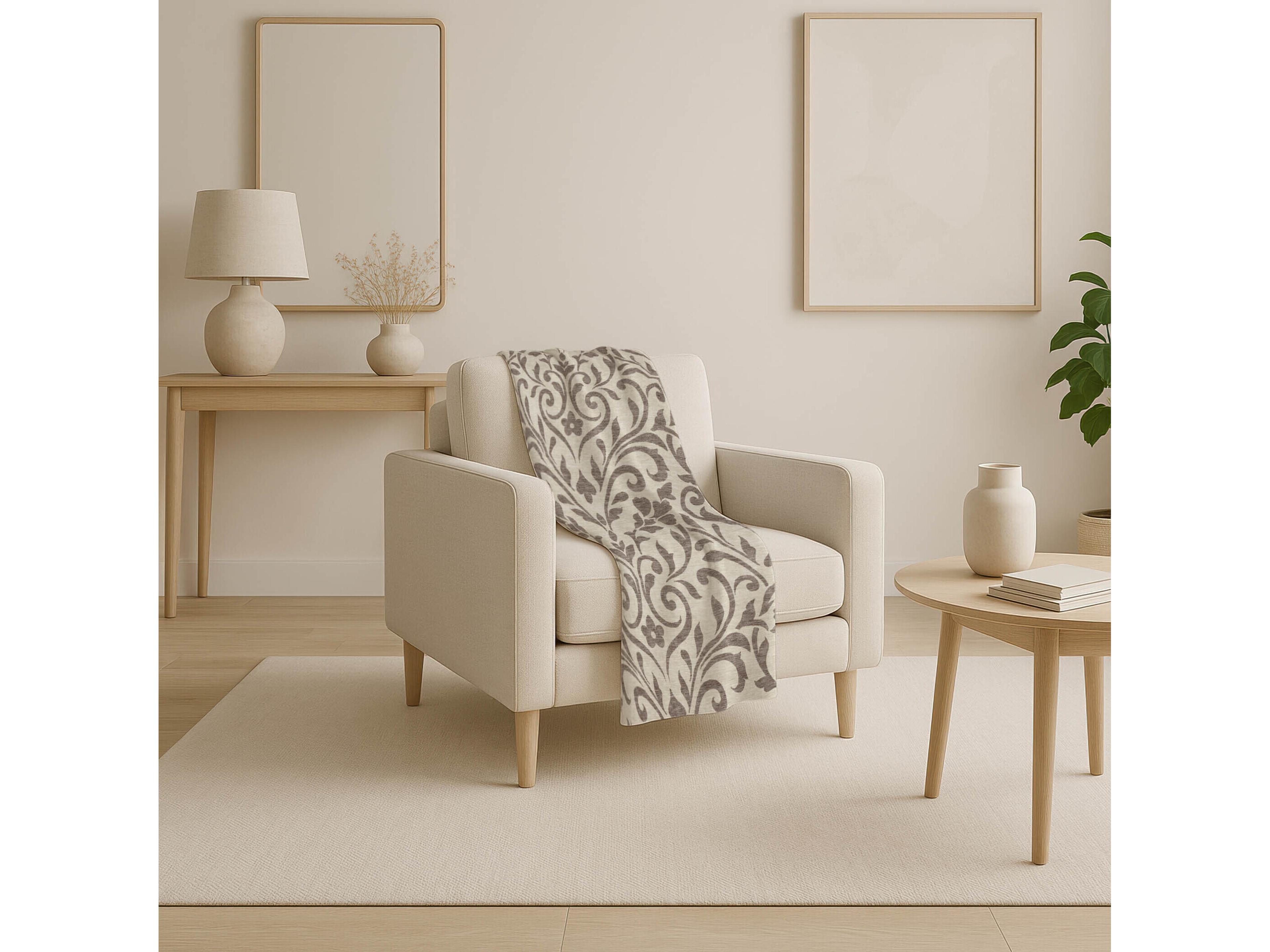 Dalyn Sherpa Brown Polyester Throw