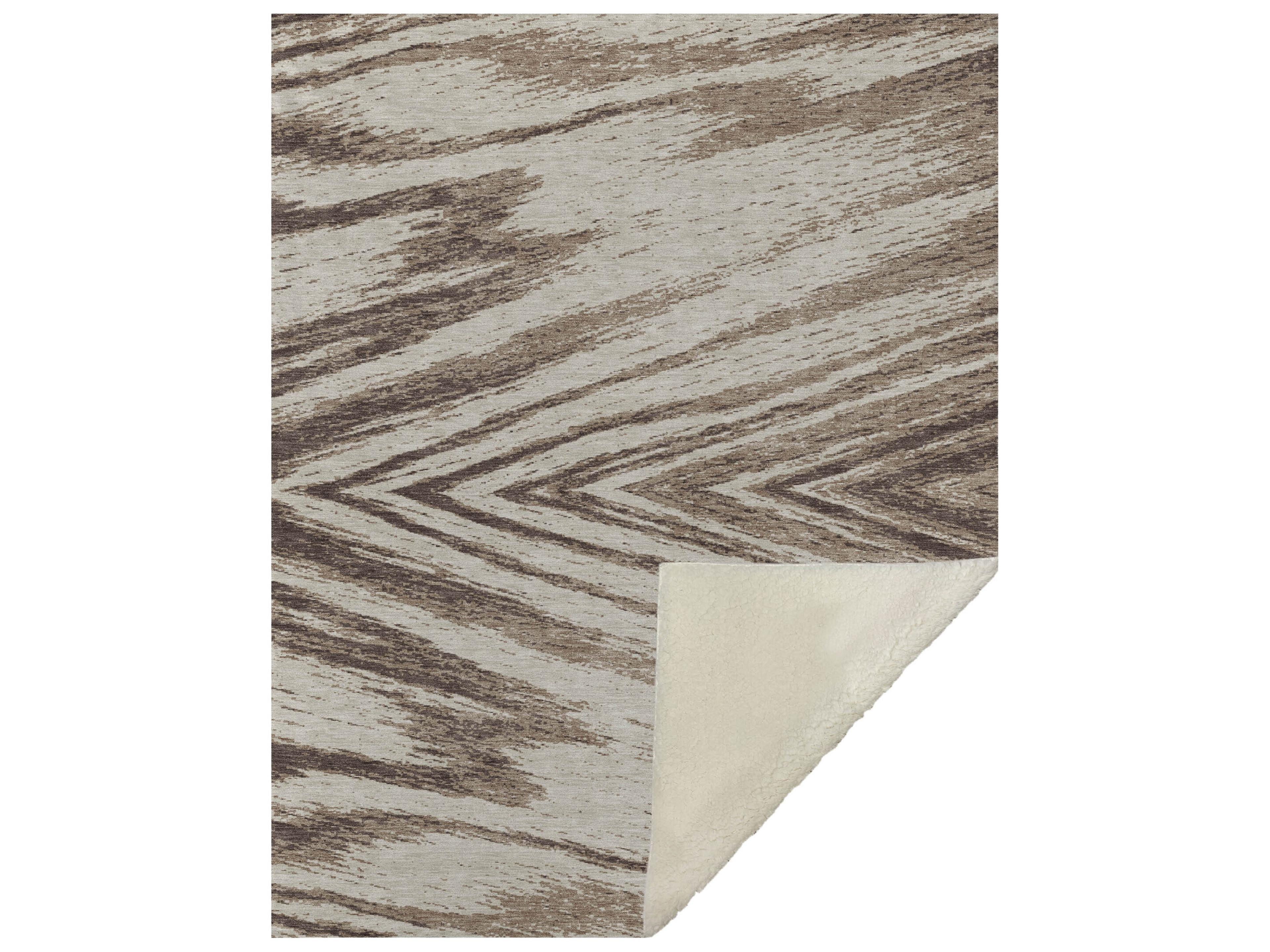 Sherpa Brown Polyester Throw