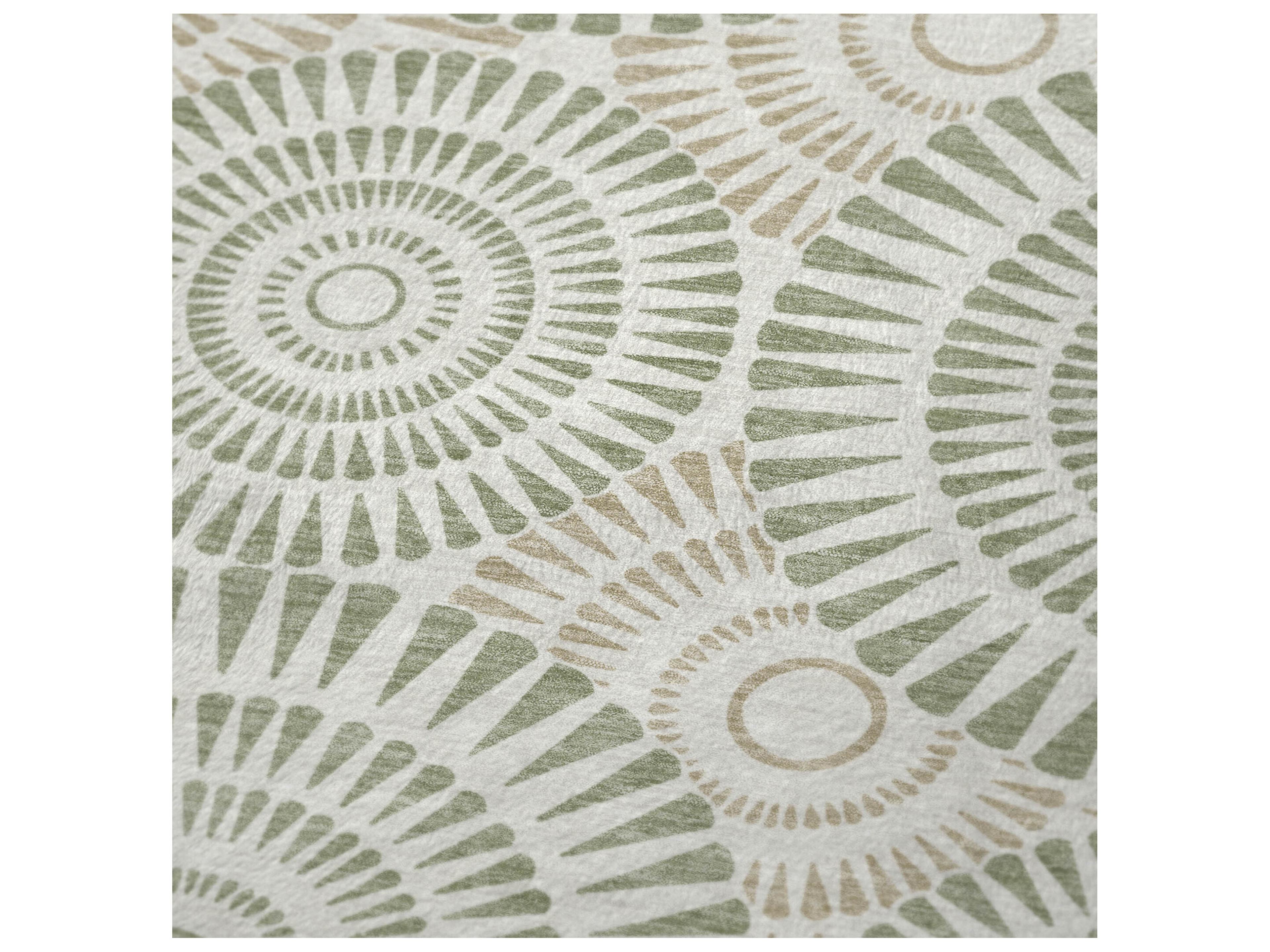 Dalyn Sherpa Green Polyester Throw