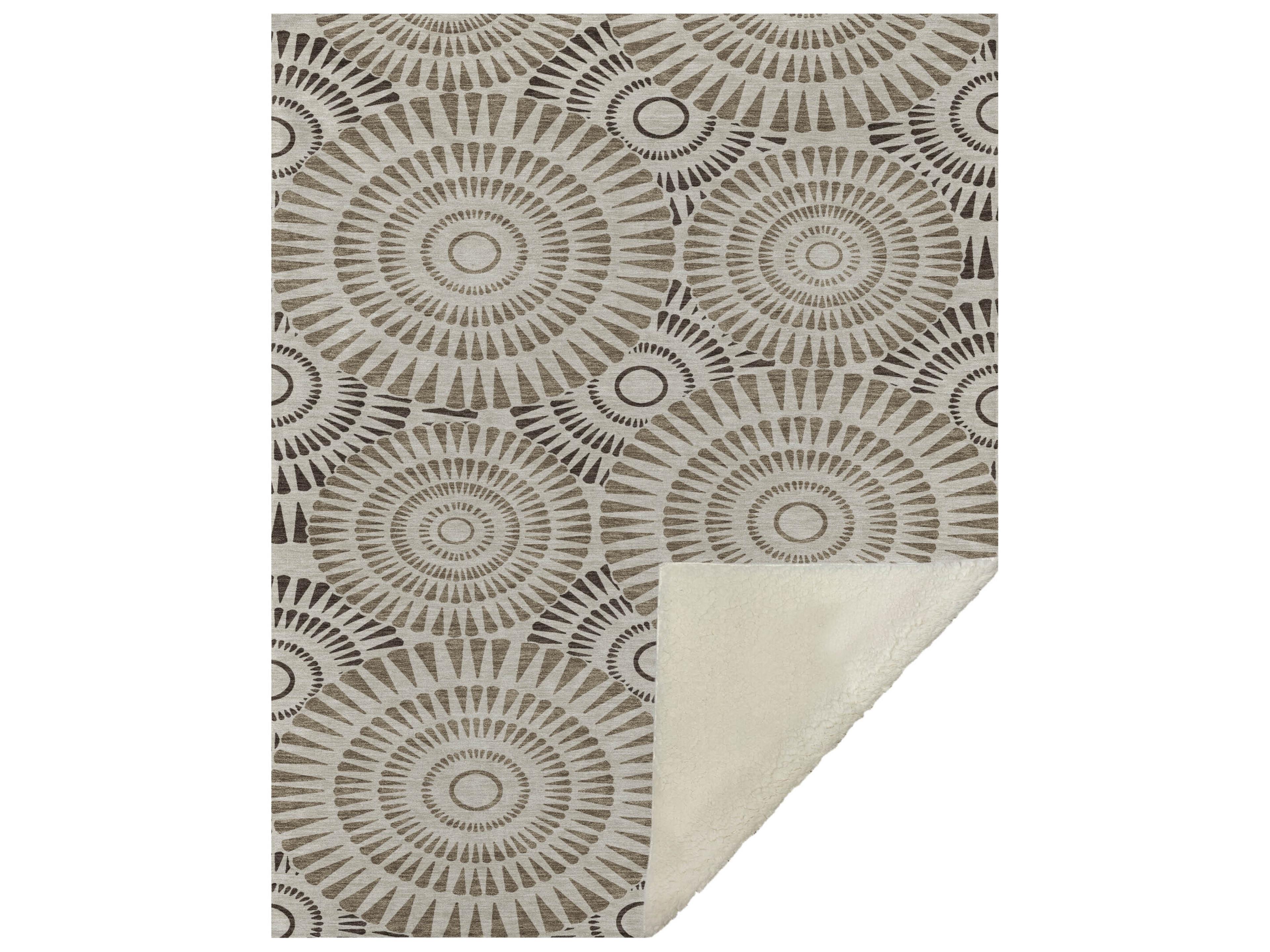 Sherpa Brown Polyester Throw