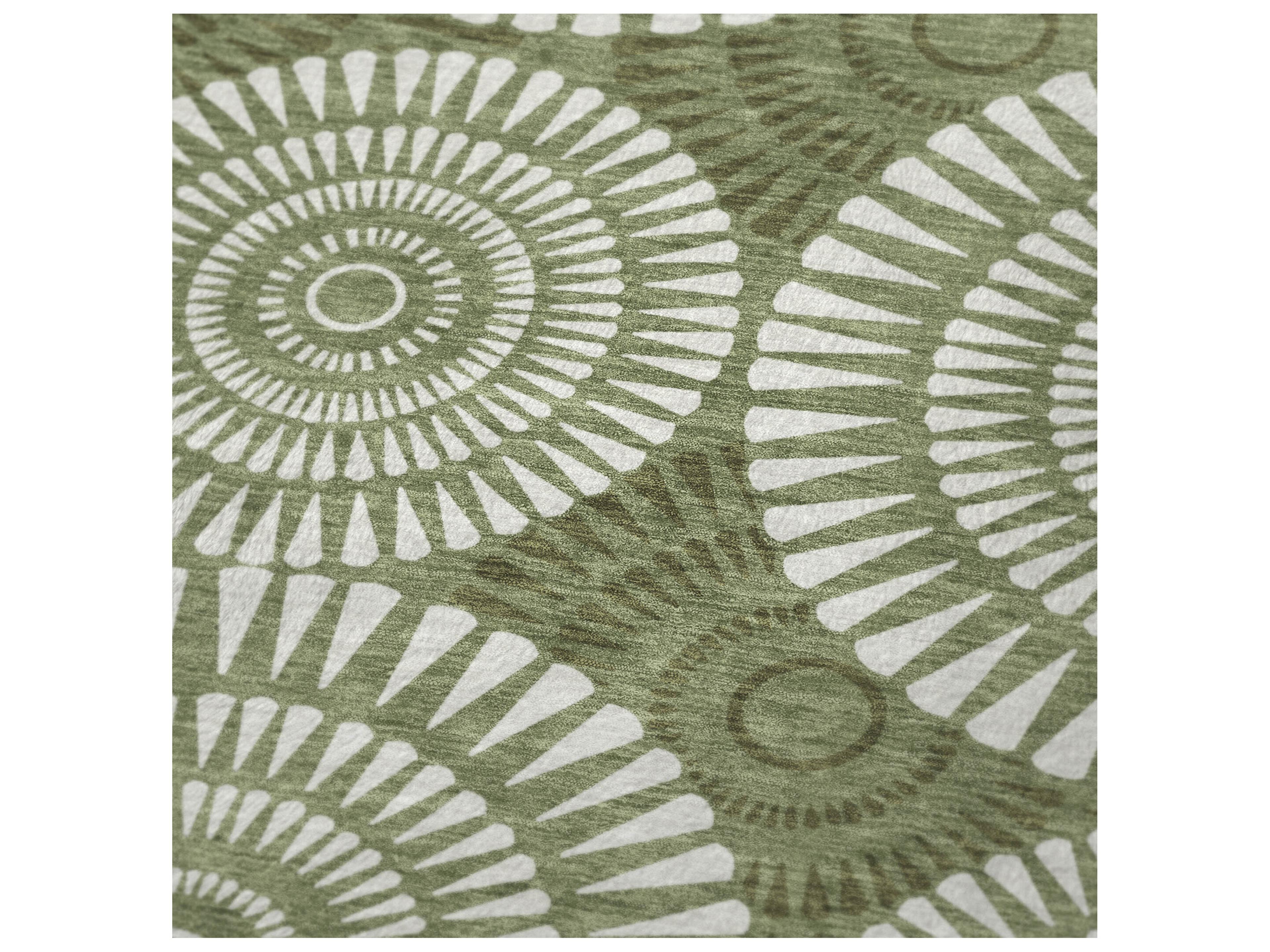 Dalyn Sherpa Green Polyester Throw