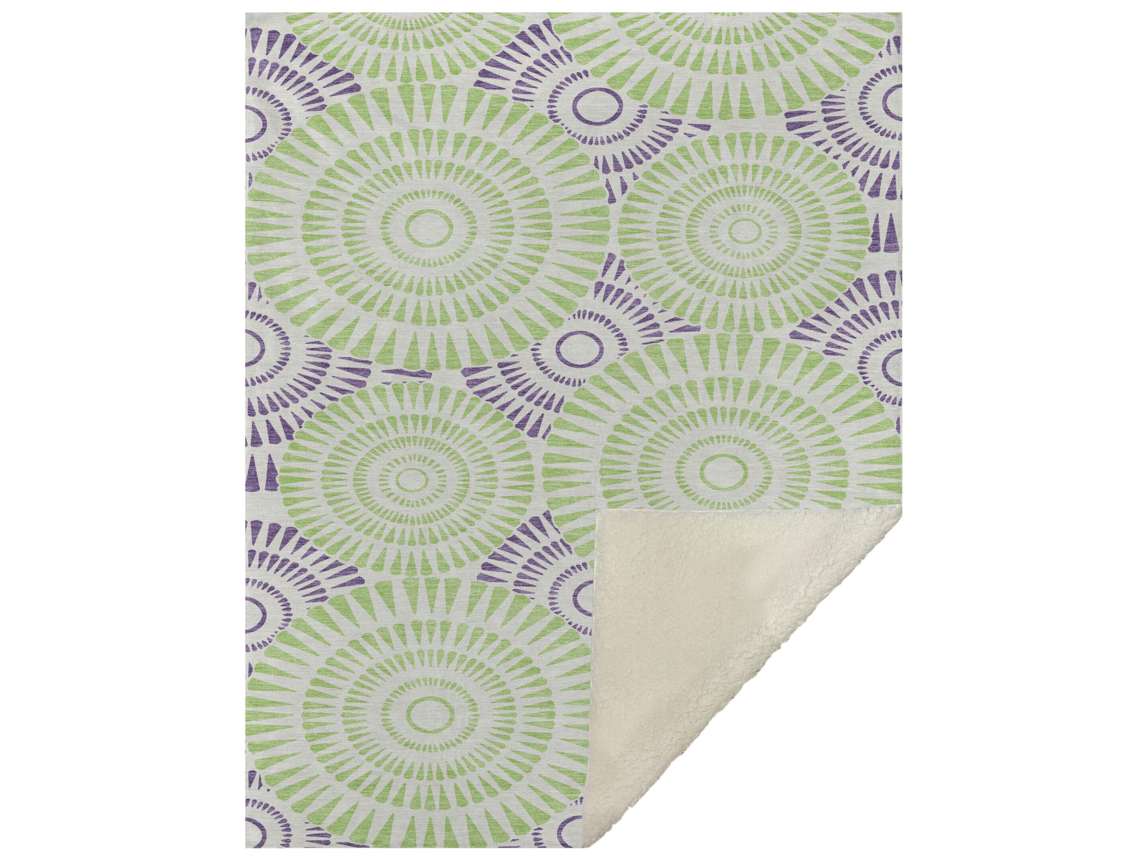 Dalyn Sherpa Ivory Polyester Throw