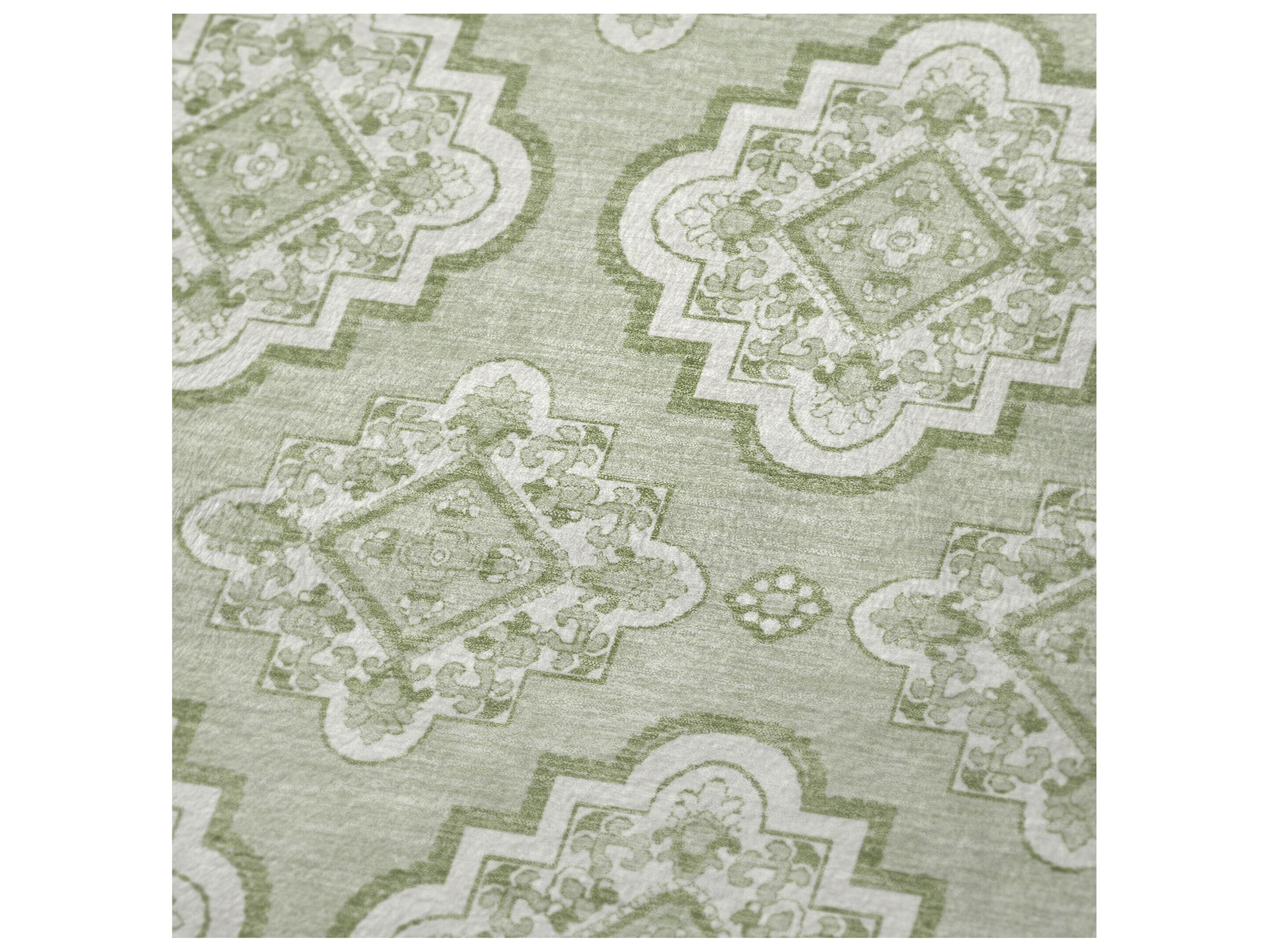 Dalyn Sherpa Green Polyester Throw