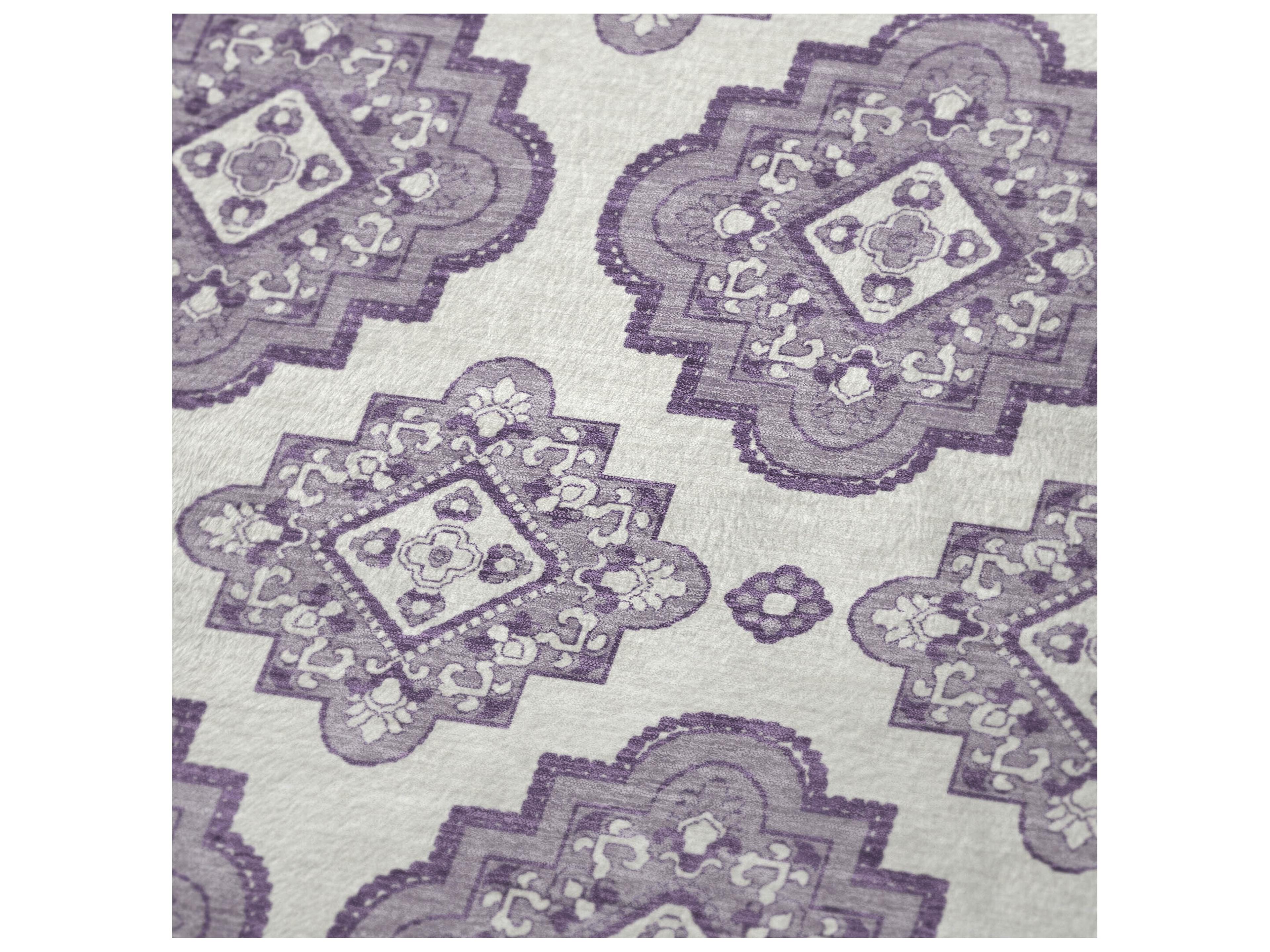 Dalyn Sherpa Purple Polyester Throw