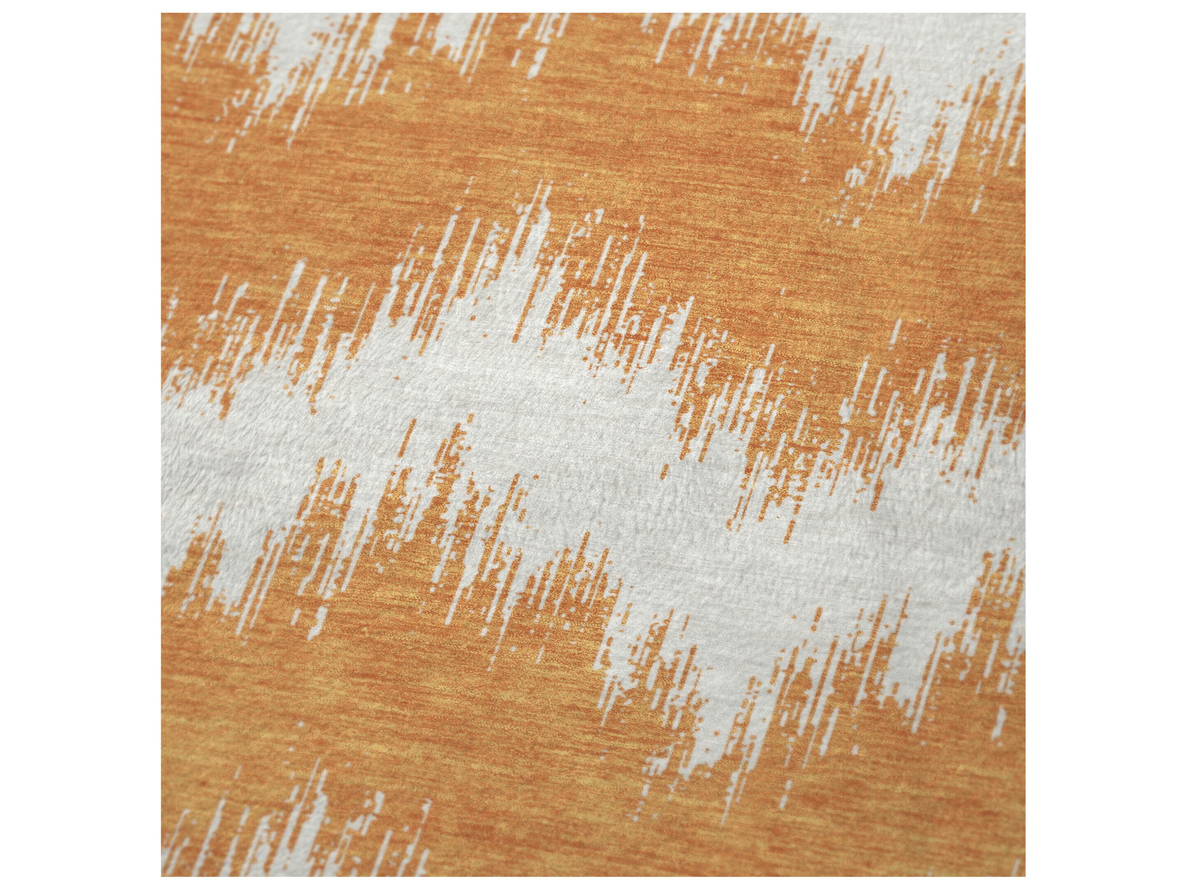 Dalyn Sherpa Orange Polyester Throw