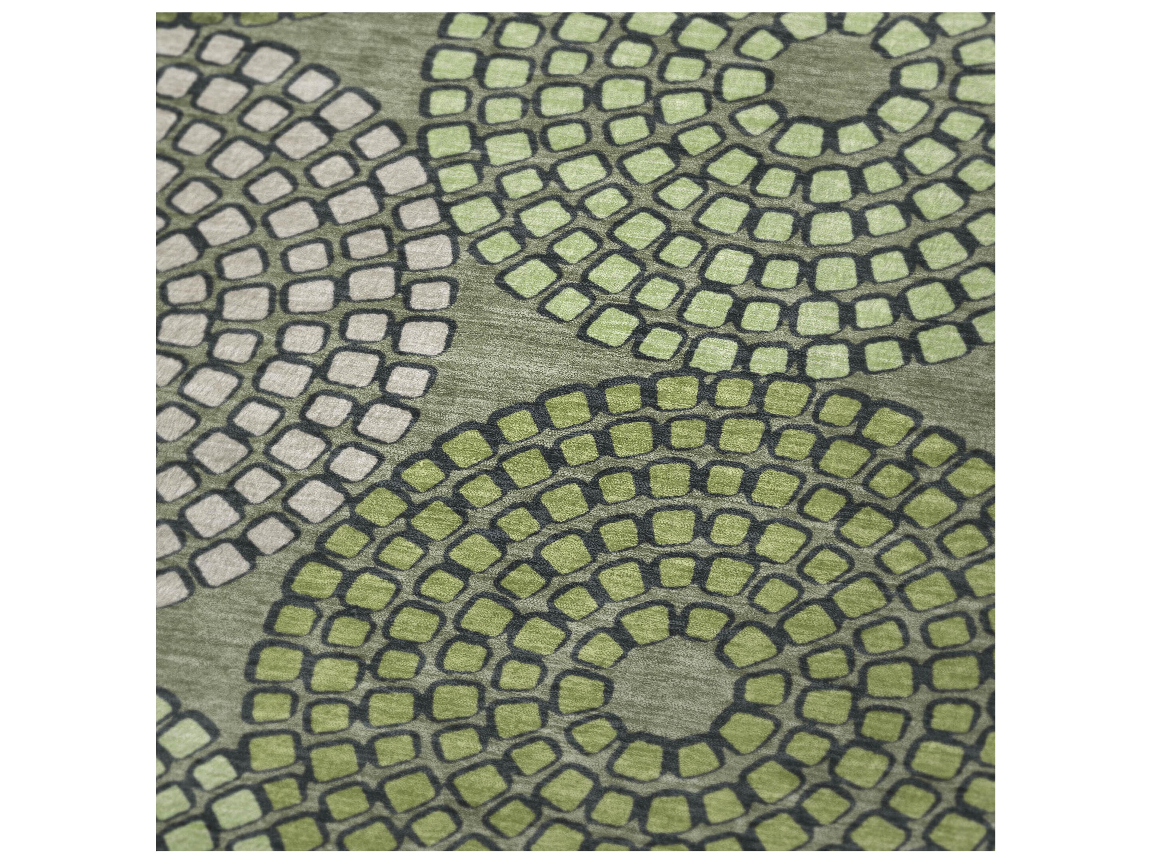 Dalyn Sherpa Green Polyester Throw