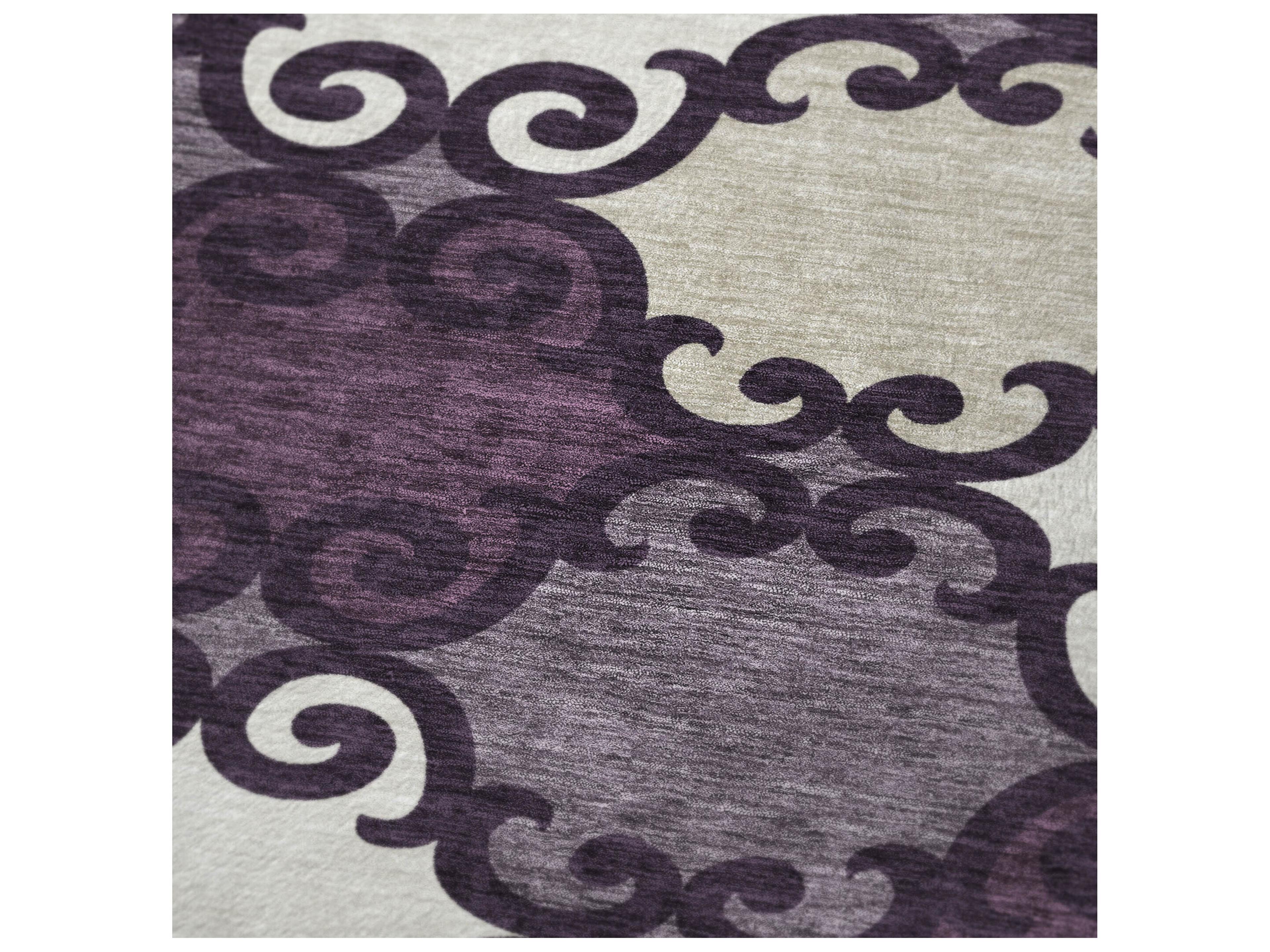 Dalyn Sherpa Purple Polyester Throw