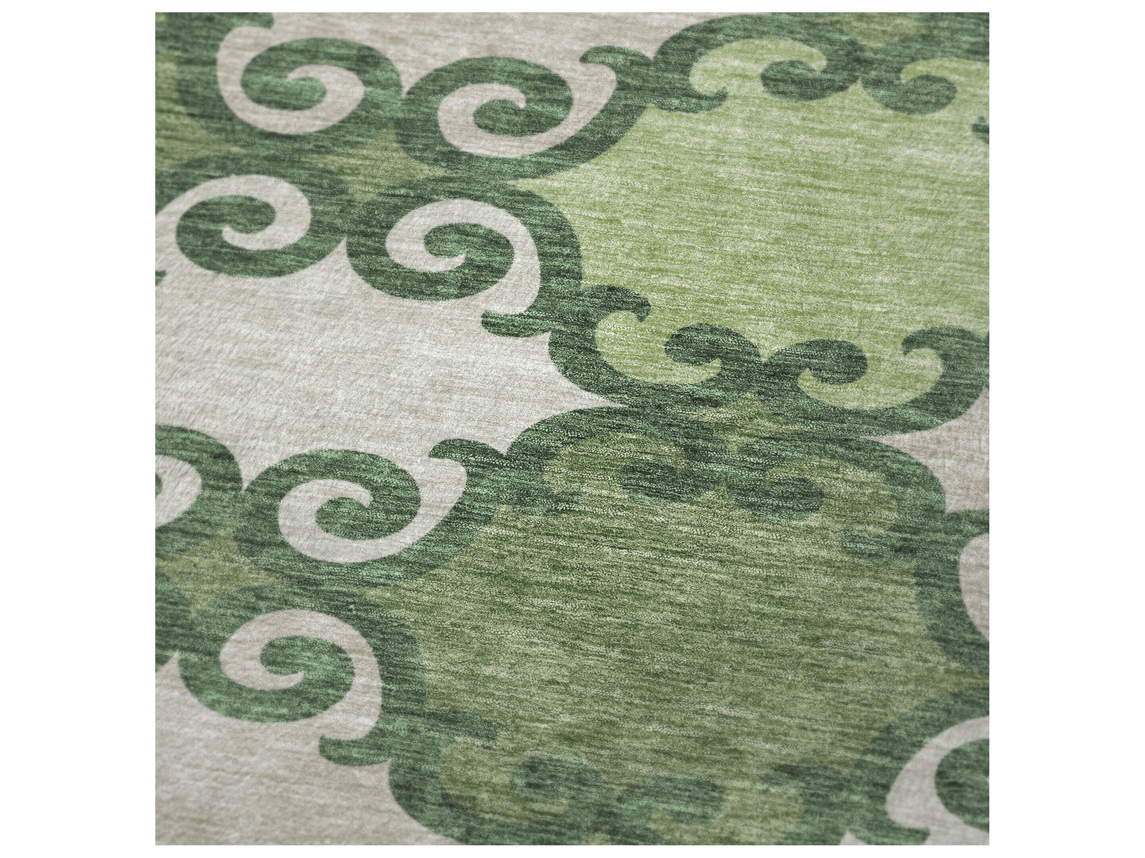 Dalyn Sherpa Green Polyester Throw