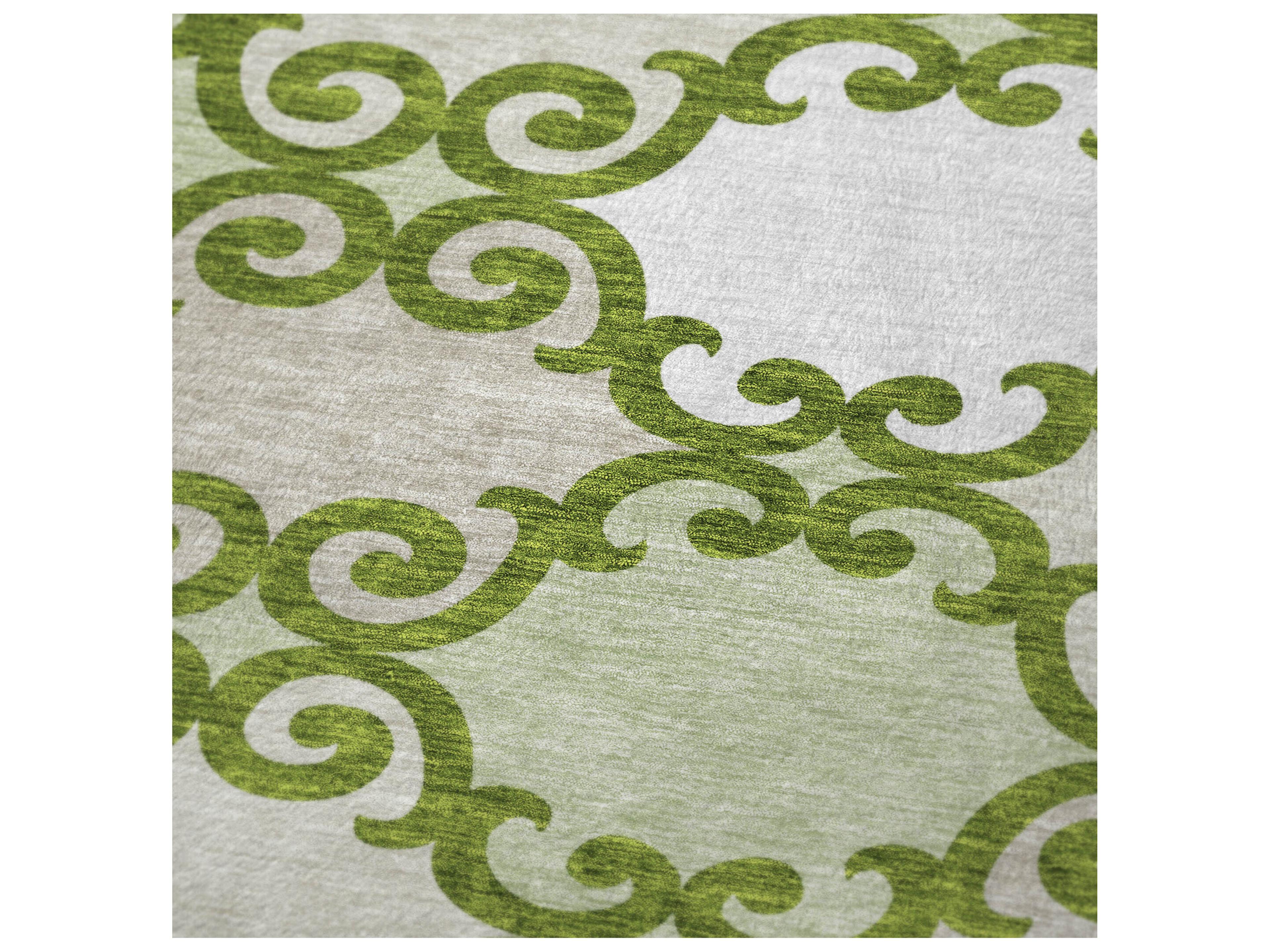 Dalyn Sherpa Green Polyester Throw