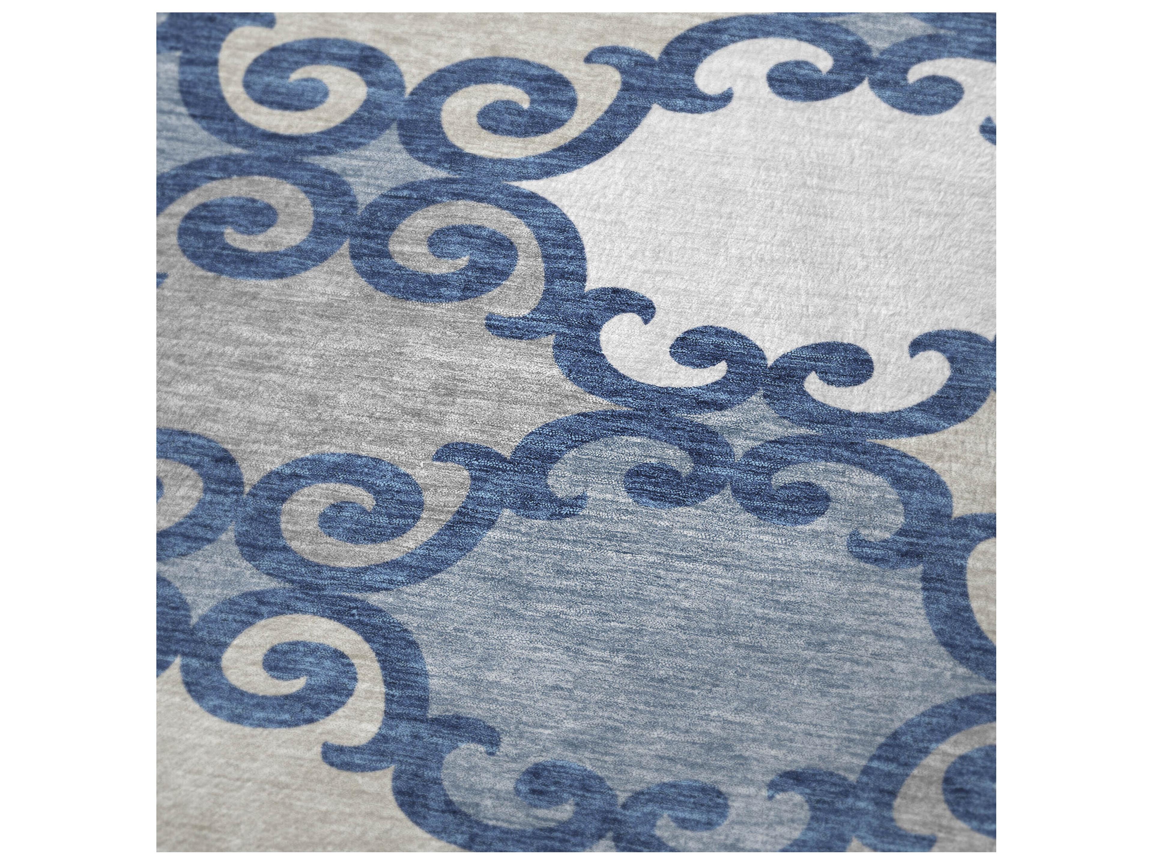 Dalyn Sherpa Blue Polyester Throw