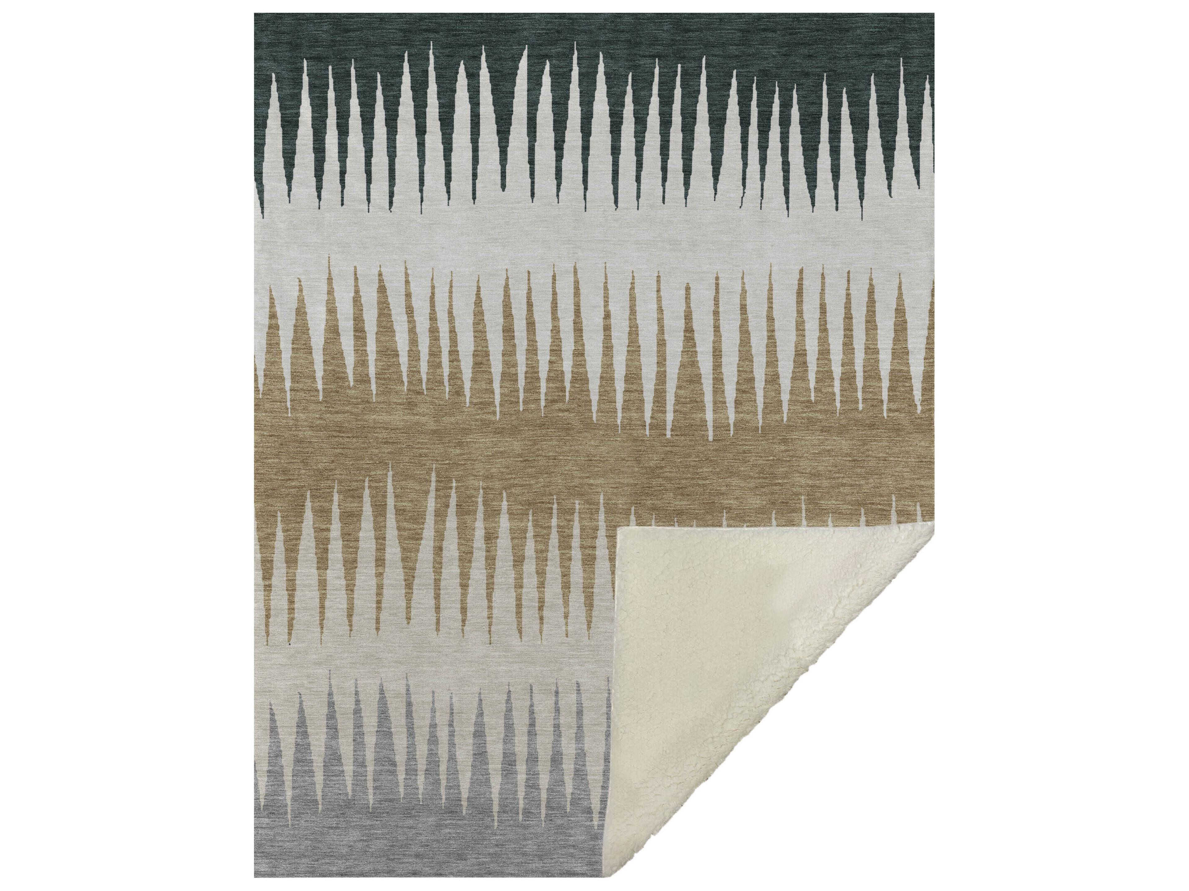 Sherpa Gray Polyester Throw