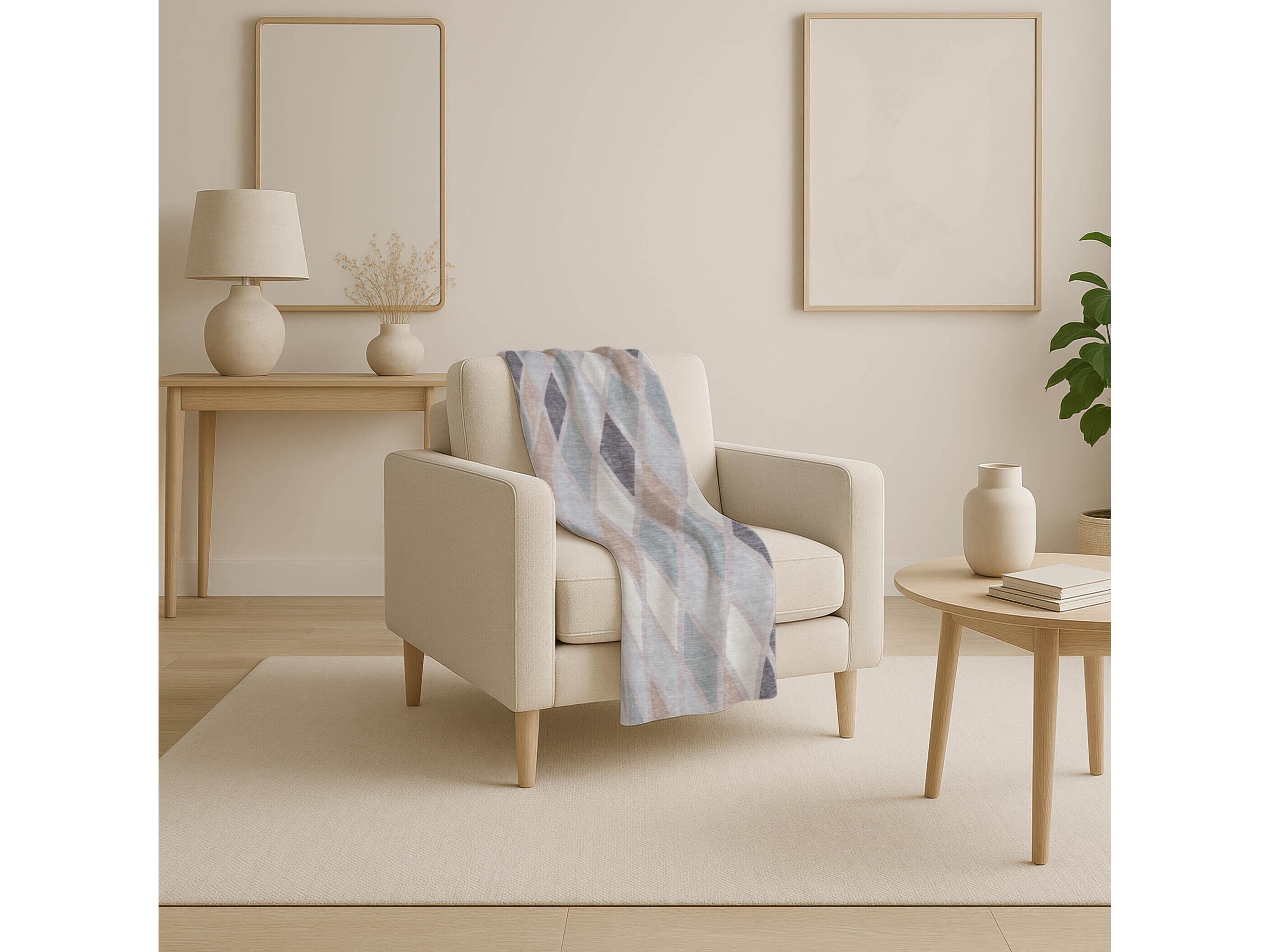 Dalyn Sherpa Purple Polyester Throw