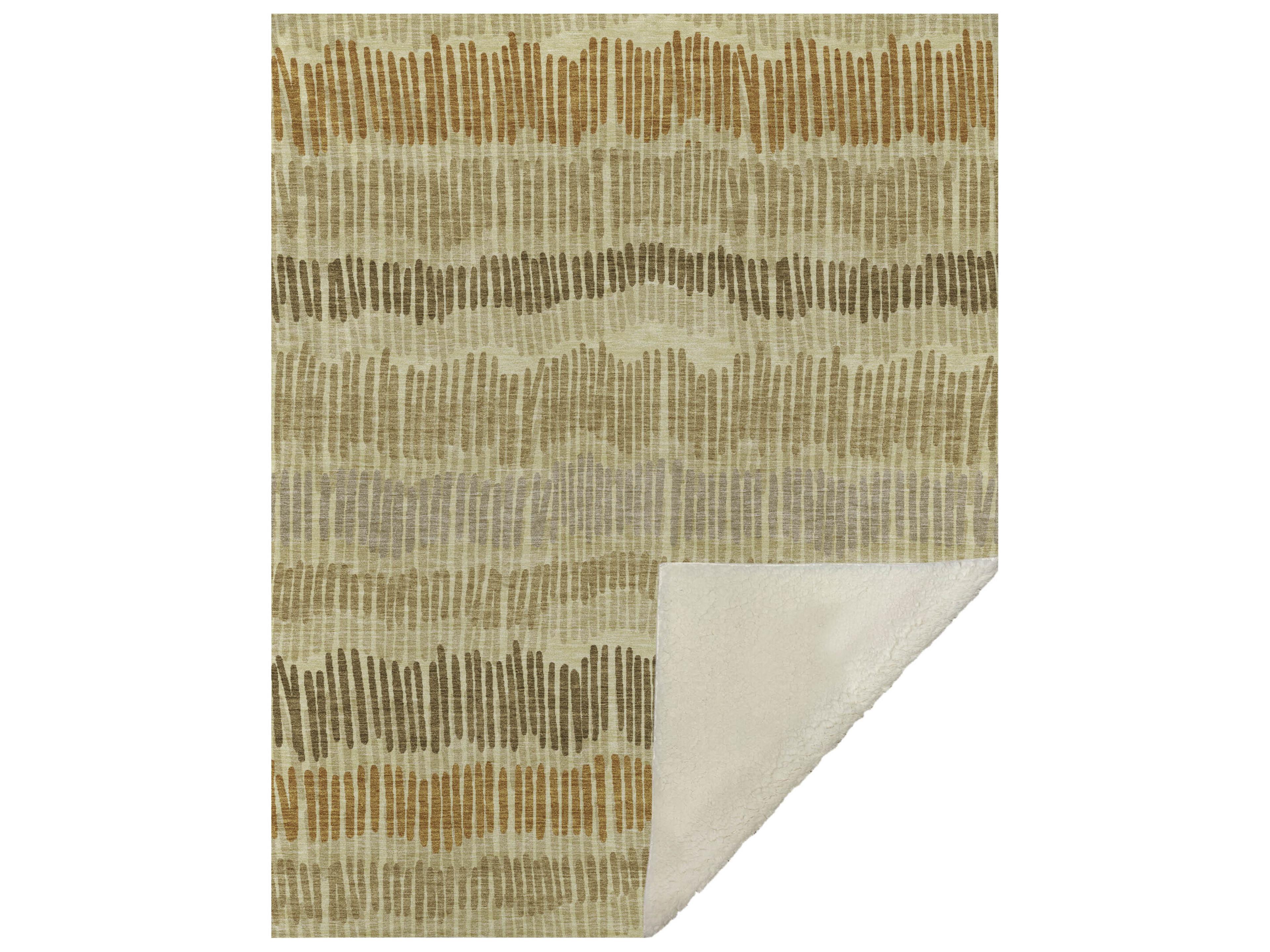 Sherpa Gold Polyester Throw