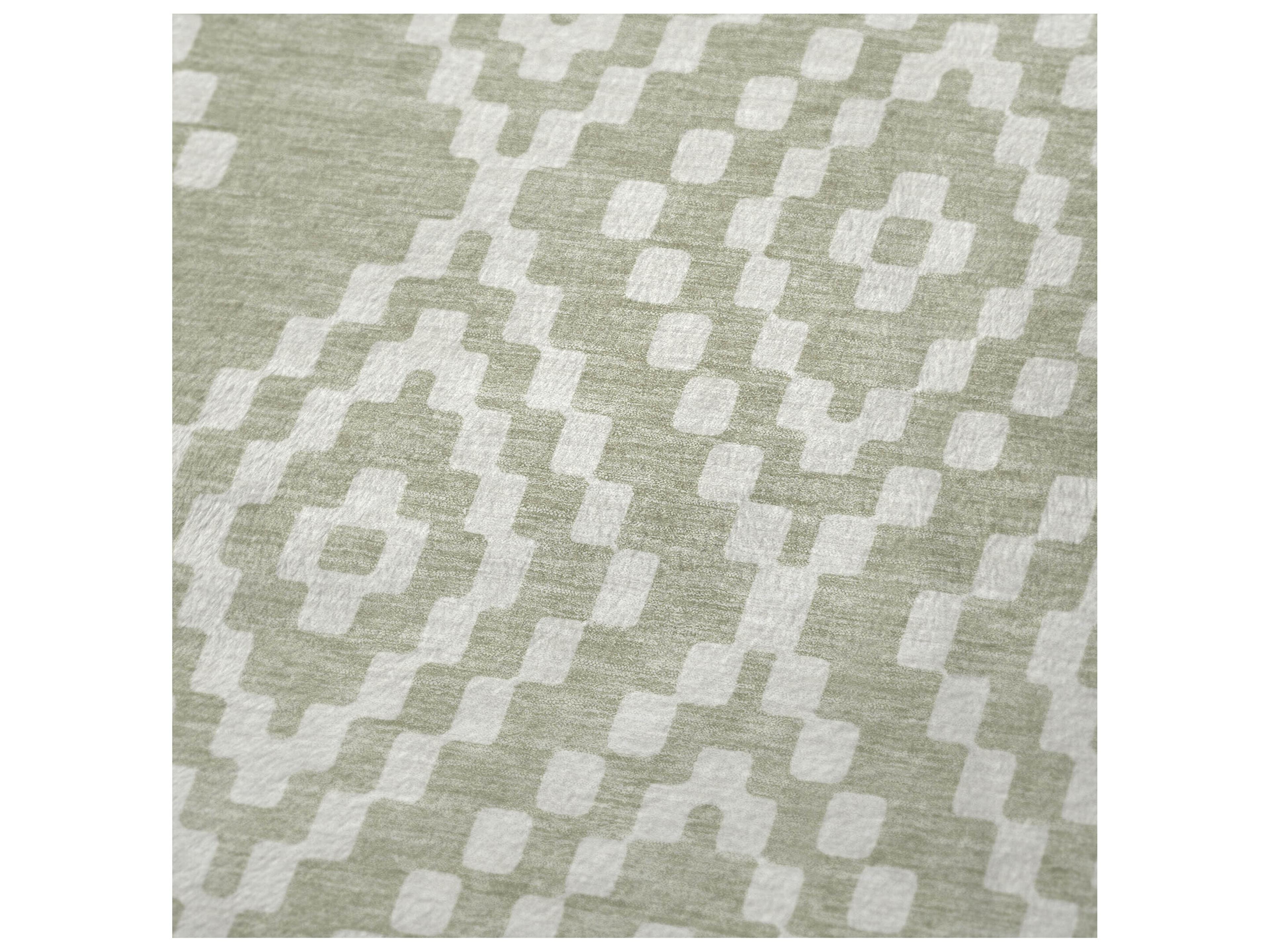 Dalyn Sherpa Green Polyester Throw