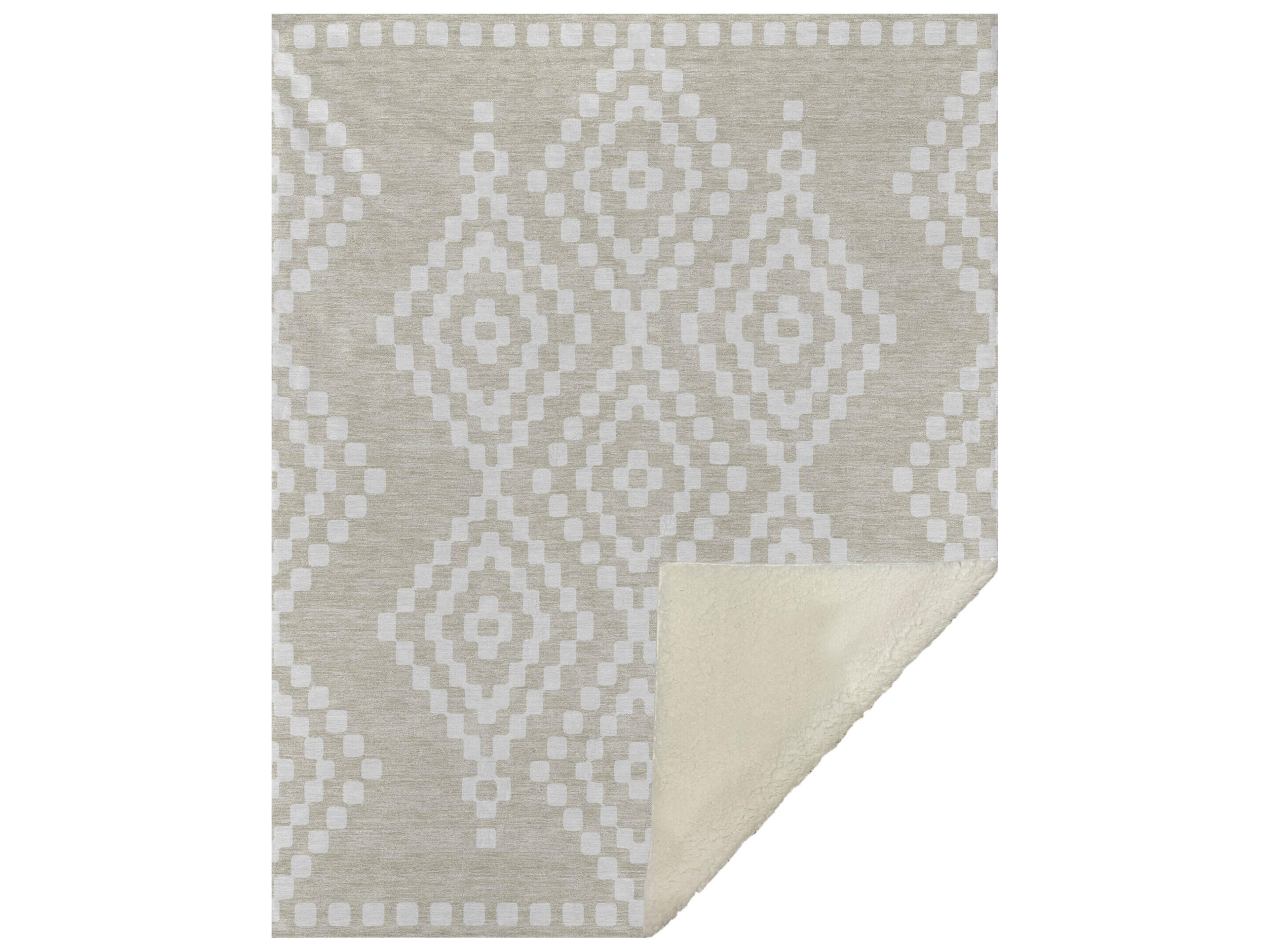 Sherpa Brown Polyester Throw