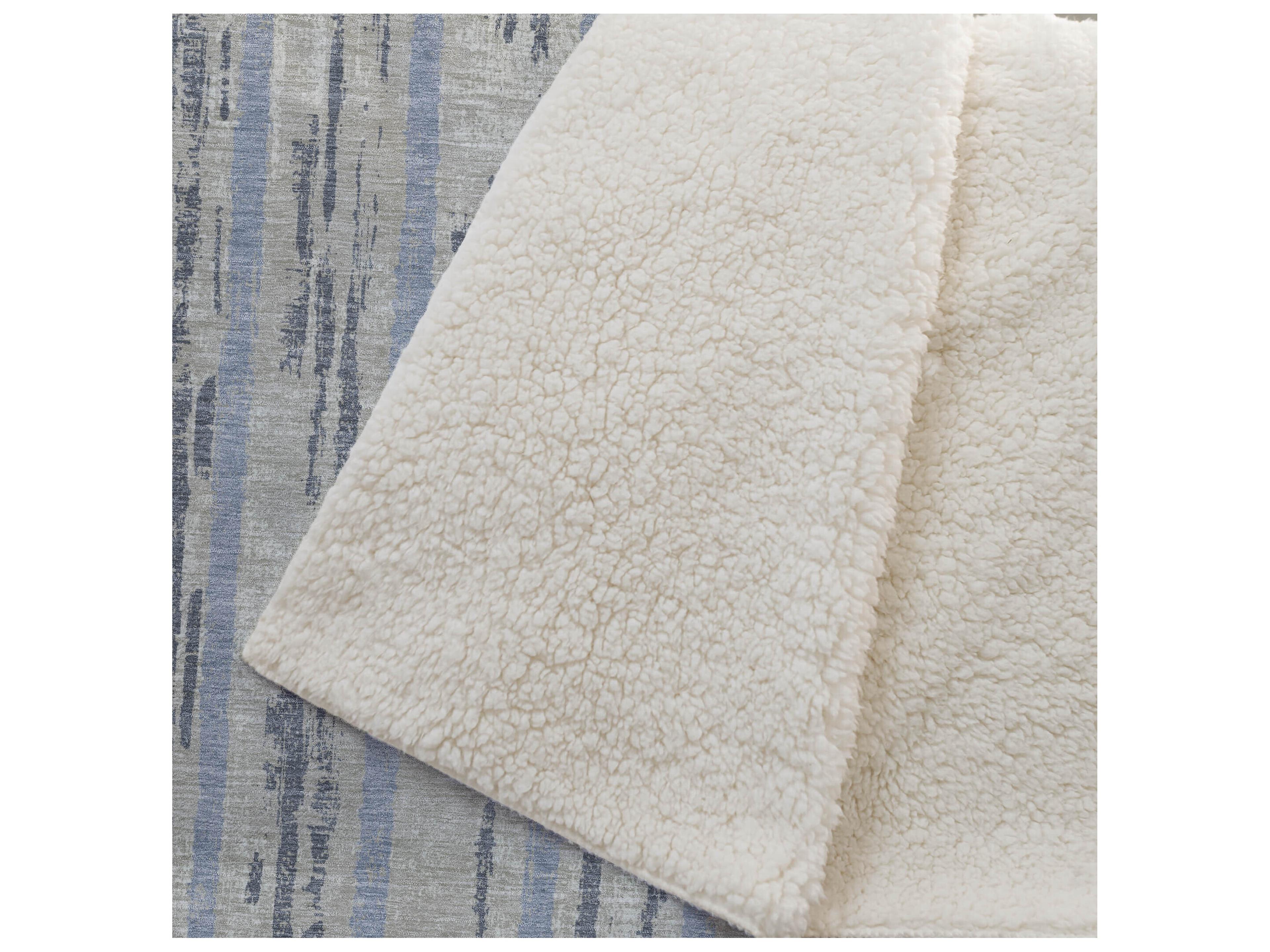 Dalyn Sherpa Brown Polyester Throw