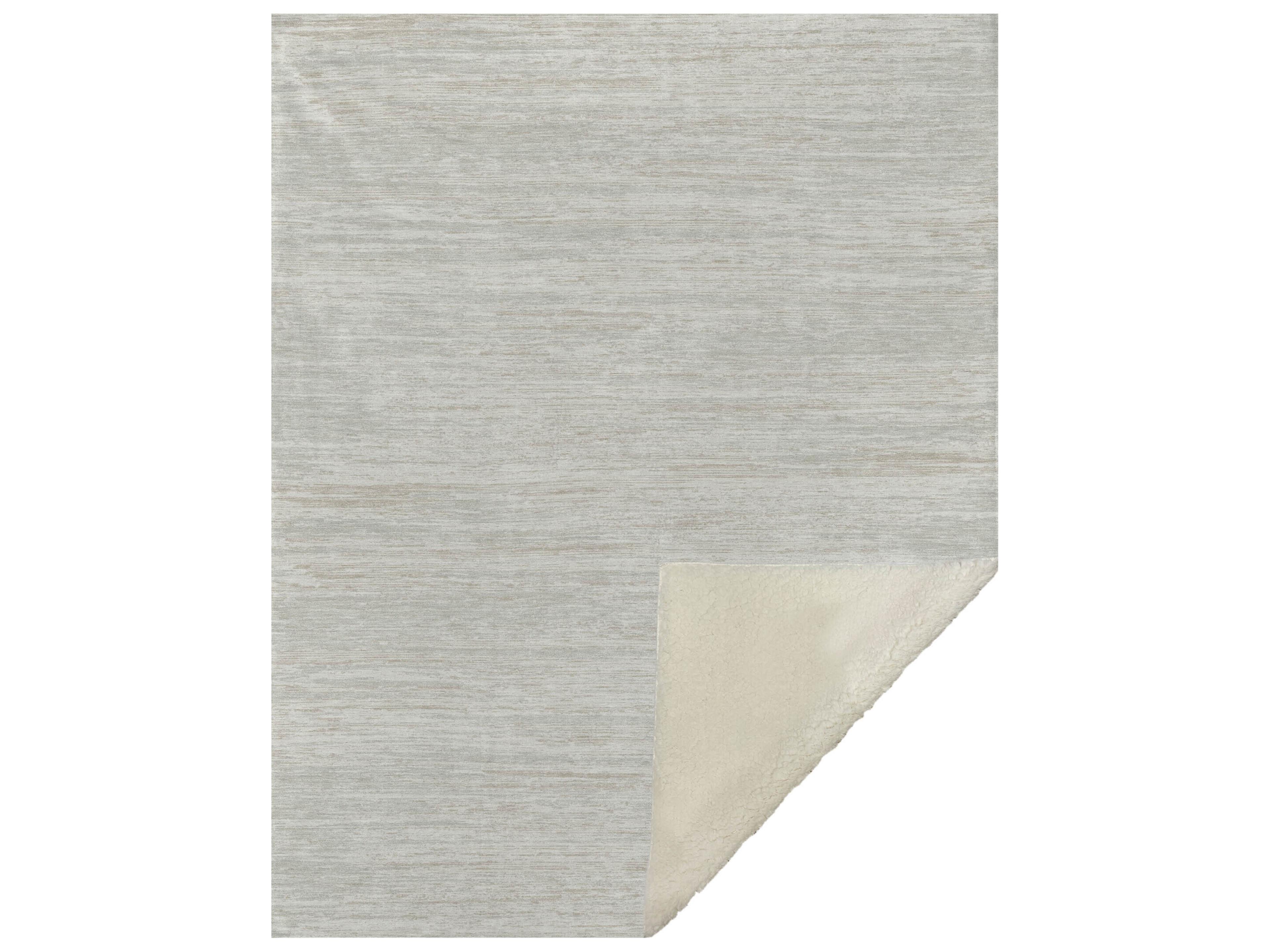 Dalyn Sherpa Ivory Polyester Throw