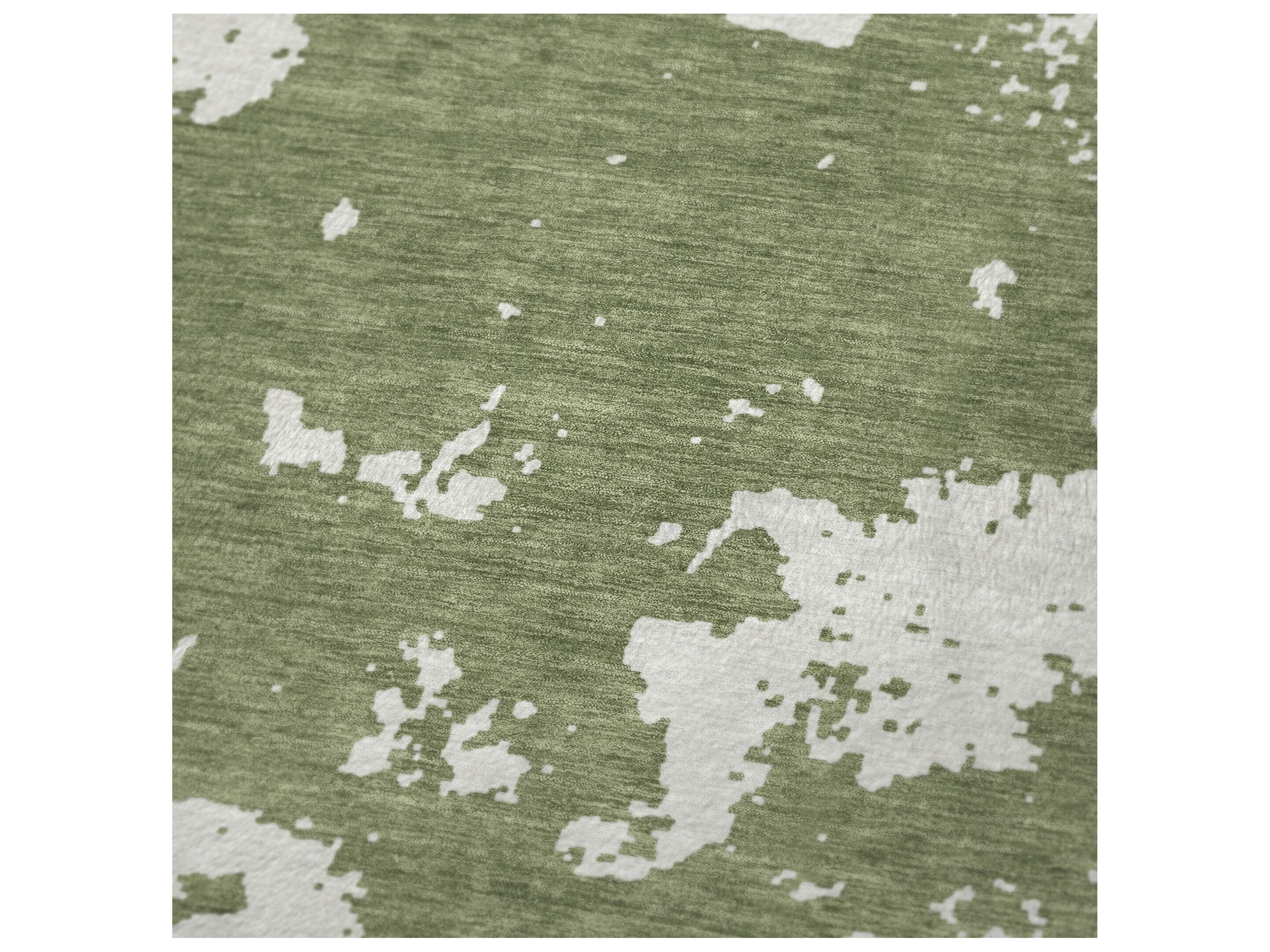 Dalyn Sherpa Green Polyester Throw