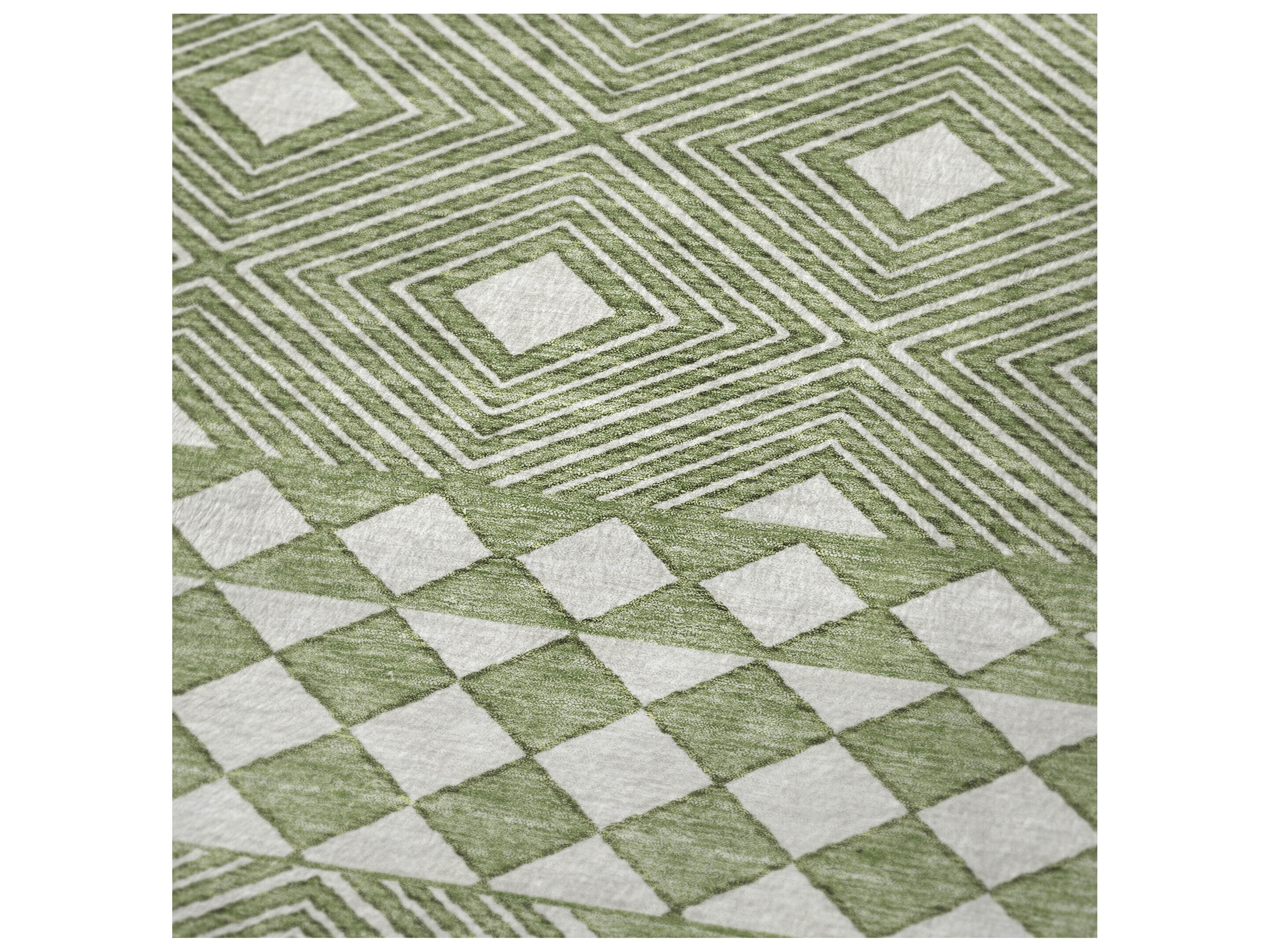 Dalyn Sherpa Green Polyester Throw