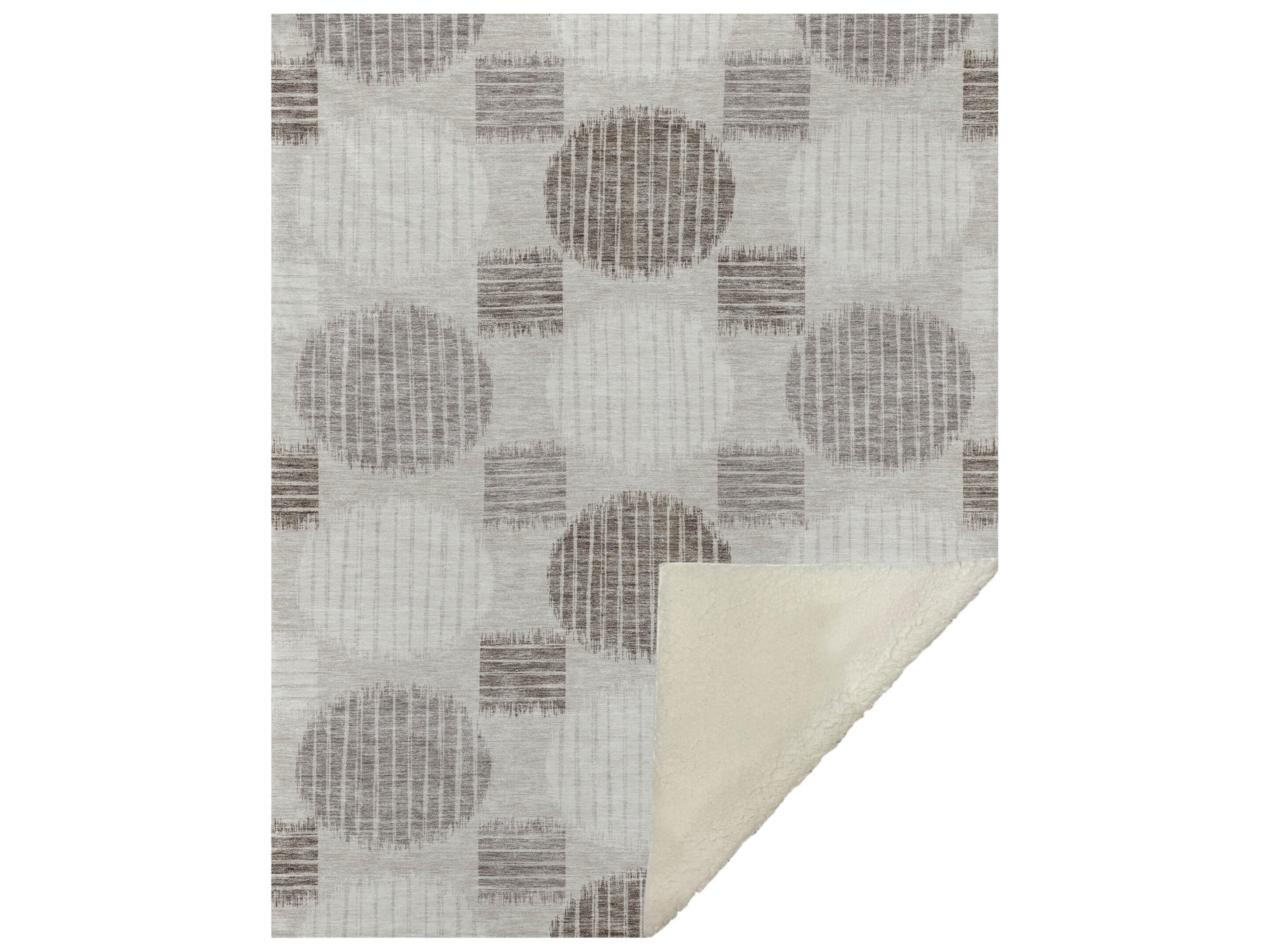 Sherpa Brown Polyester Throw