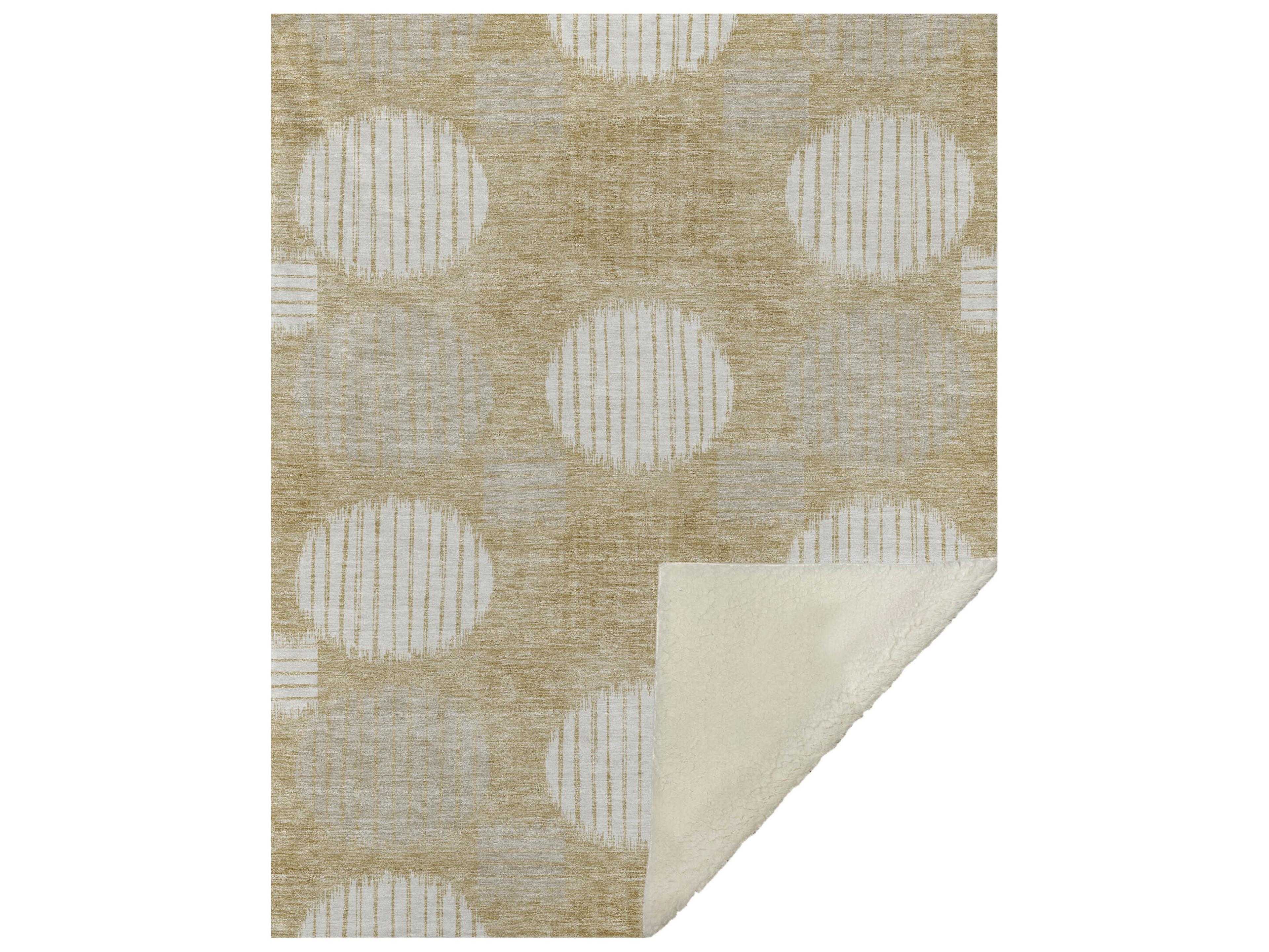 Sherpa Gold Polyester Throw