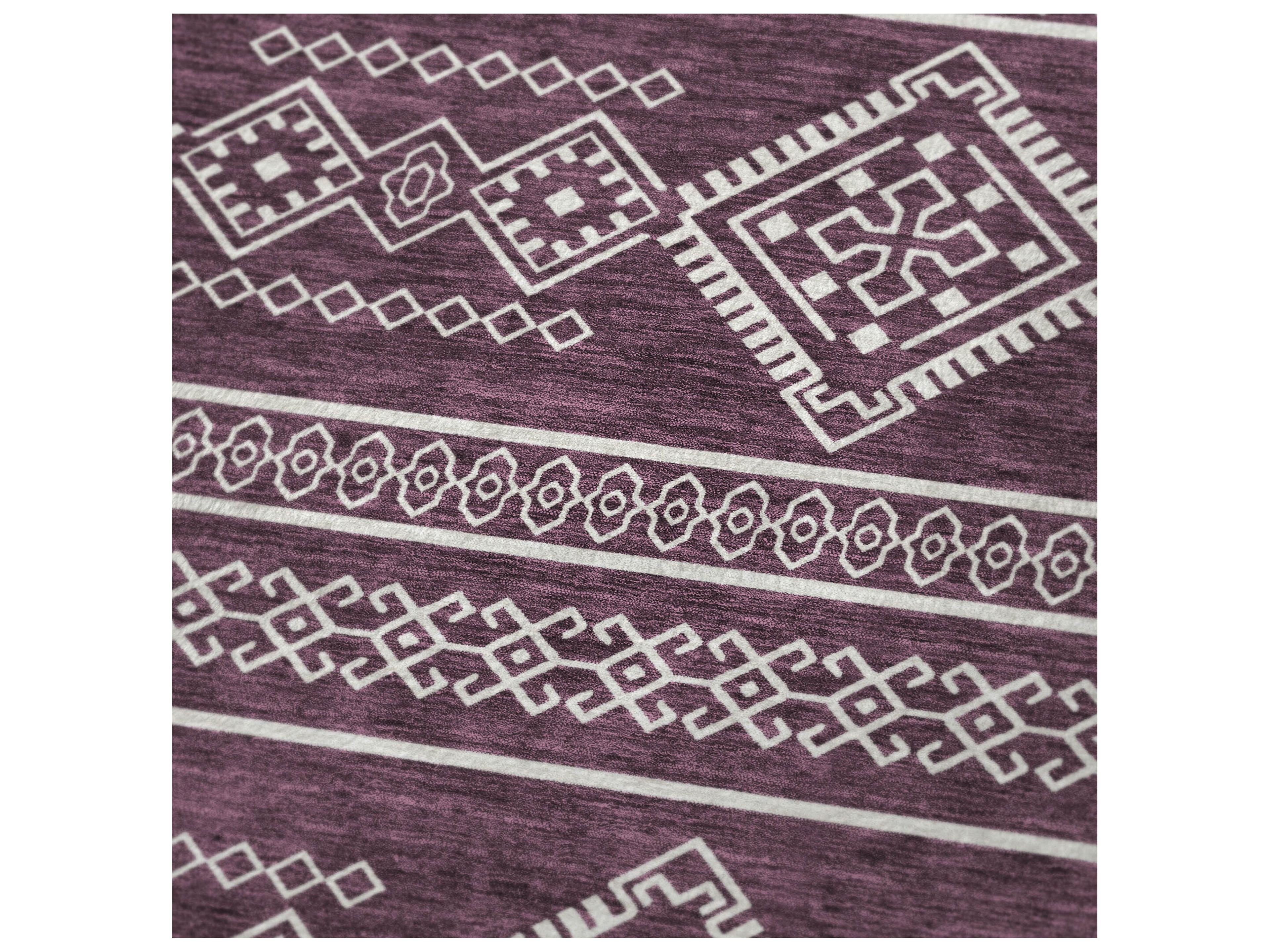 Dalyn Sherpa Purple Polyester Throw