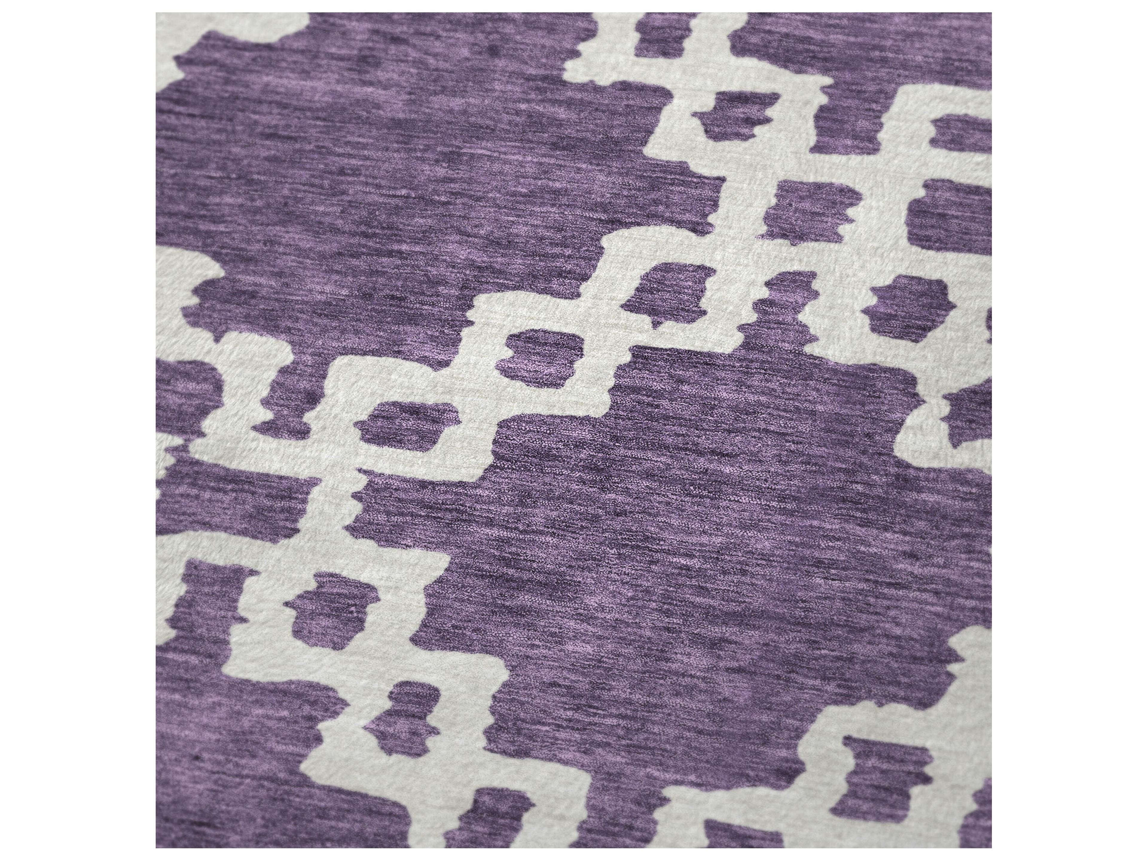 Dalyn Sherpa Purple Polyester Throw