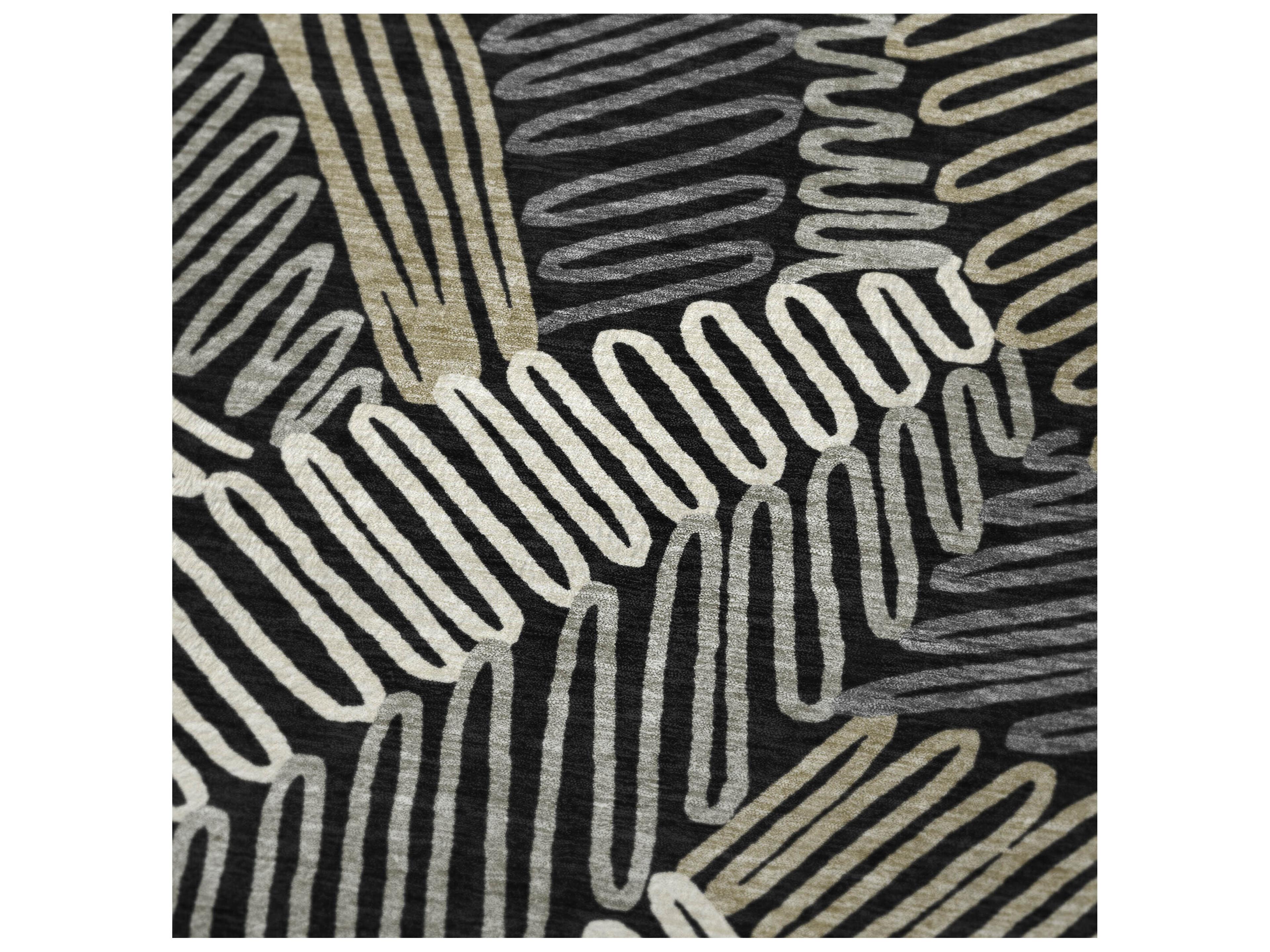 Dalyn Sherpa Black Polyester Throw