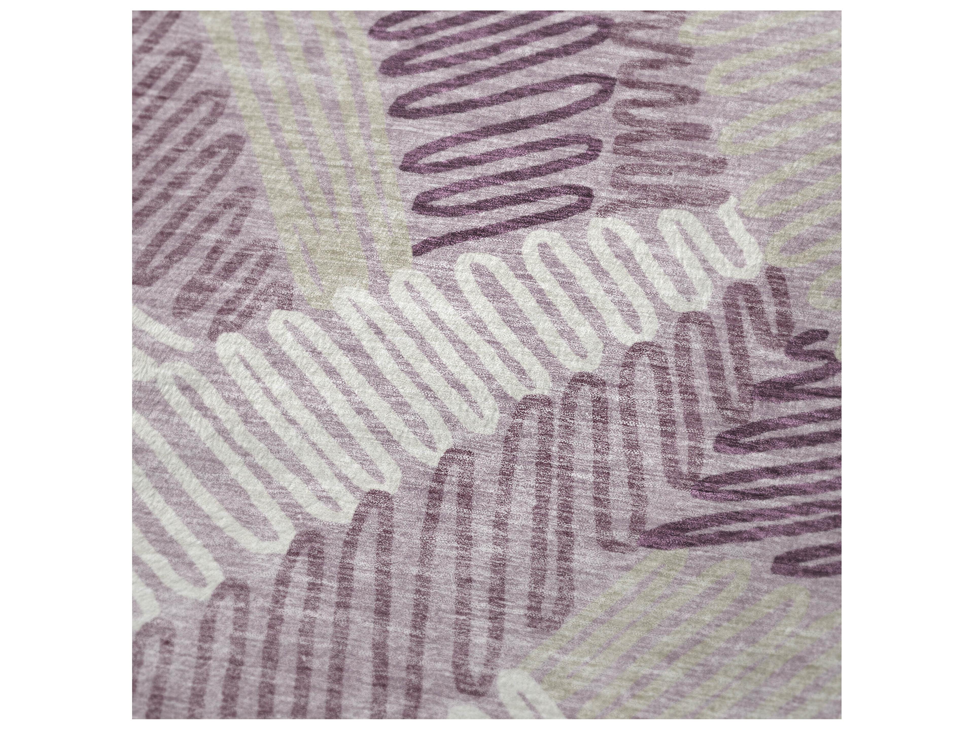 Dalyn Sherpa Purple Polyester Throw